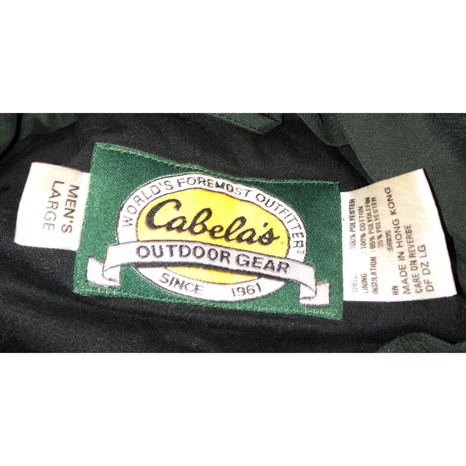 Vintage Cabela’s Mens Green Hooded Thick Full Zip Jacket Size L Size US L / EU 52-54 / 3 - 6 Thumbnail
