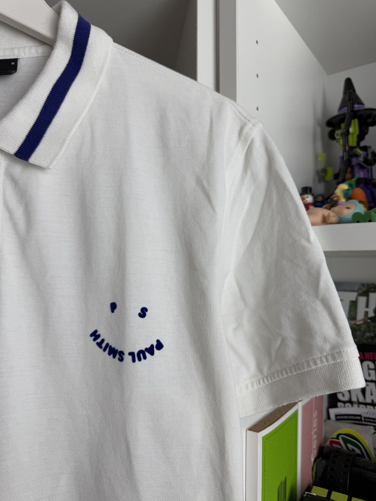Designer × Paul Smith Paul Smith smile logo basic white polo t-shirt M designer Size US M / EU 48-50 / 2 - 4 Thumbnail