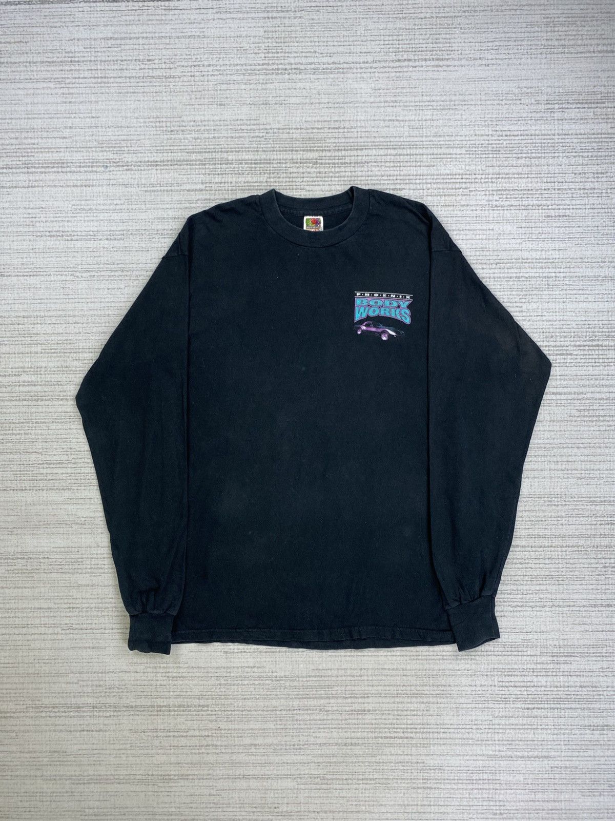 Phoenix Clothing × Vintage Vintage 90s Phoenix Body Works Back Hit Printed T-Shirt Size US L / EU 52-54 / 3 - 2 Thumbnail