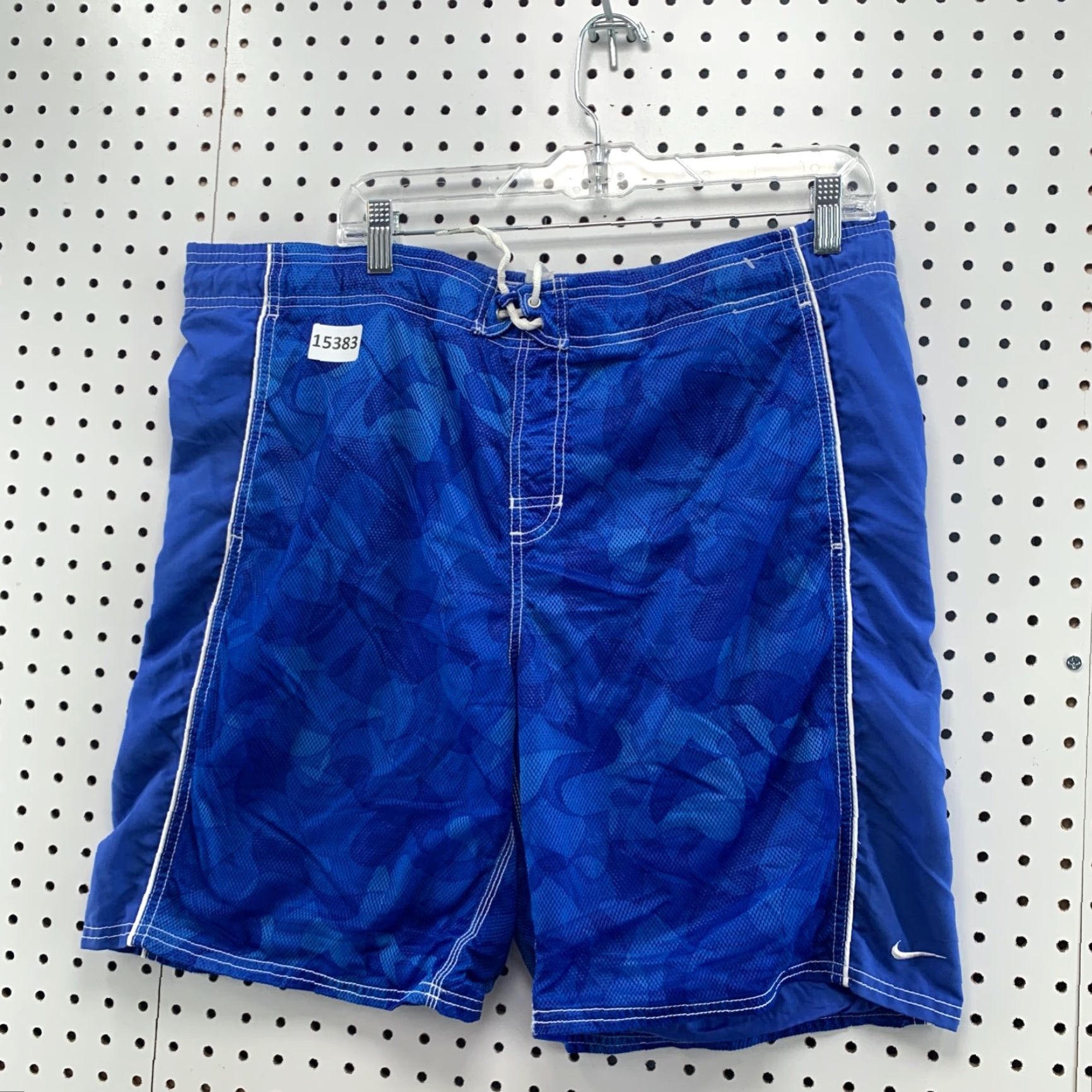 Nike VINTAGE Nike Swim Trunks Board Shorts Blue Embroidered Swoosh 38X9 Men Size US 38 / EU 54 - 5 Thumbnail