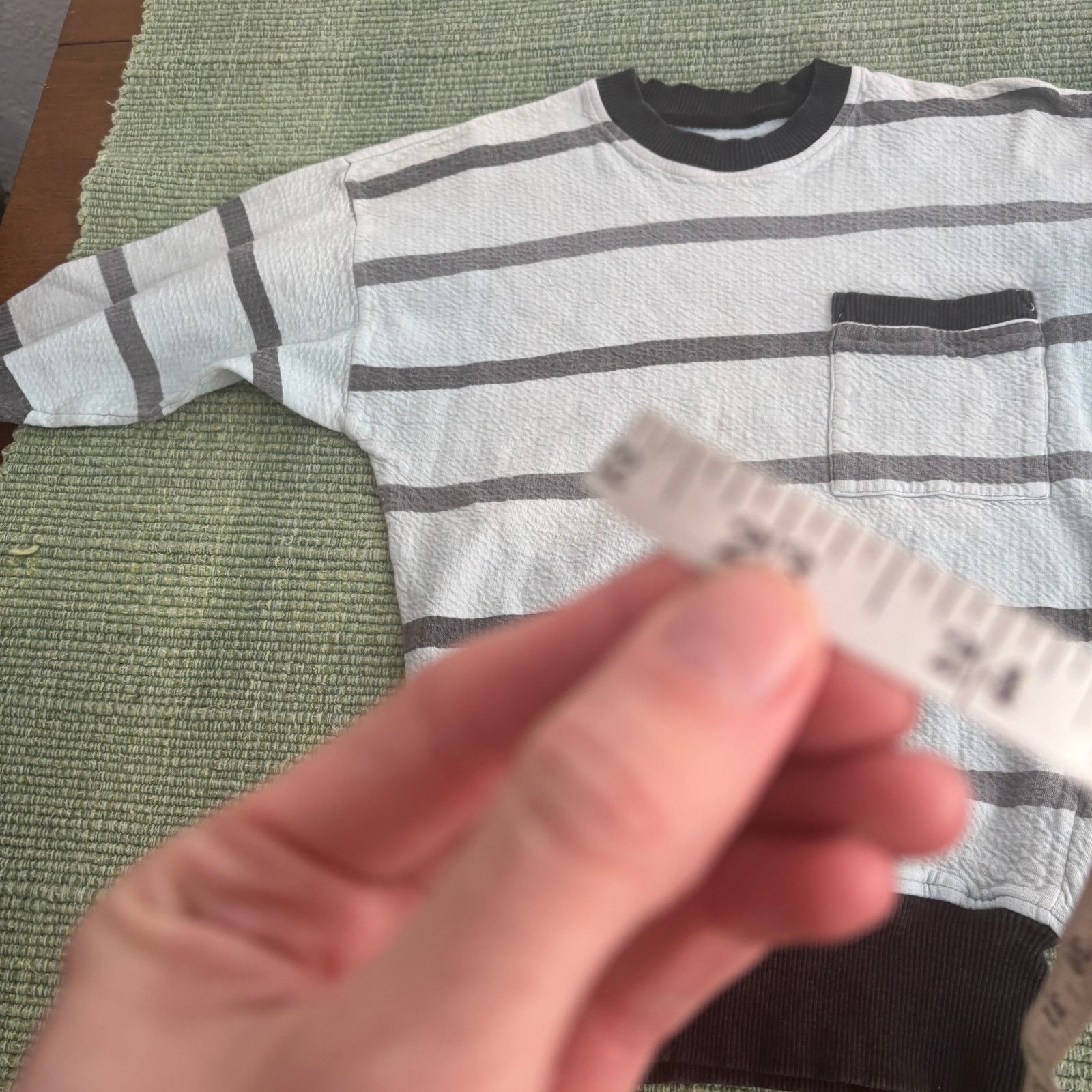 Vintage Vintage 80s era textured cotton kids striped sweatshirt Size XS / US 0-2 / IT 36-38 - 8 Thumbnail