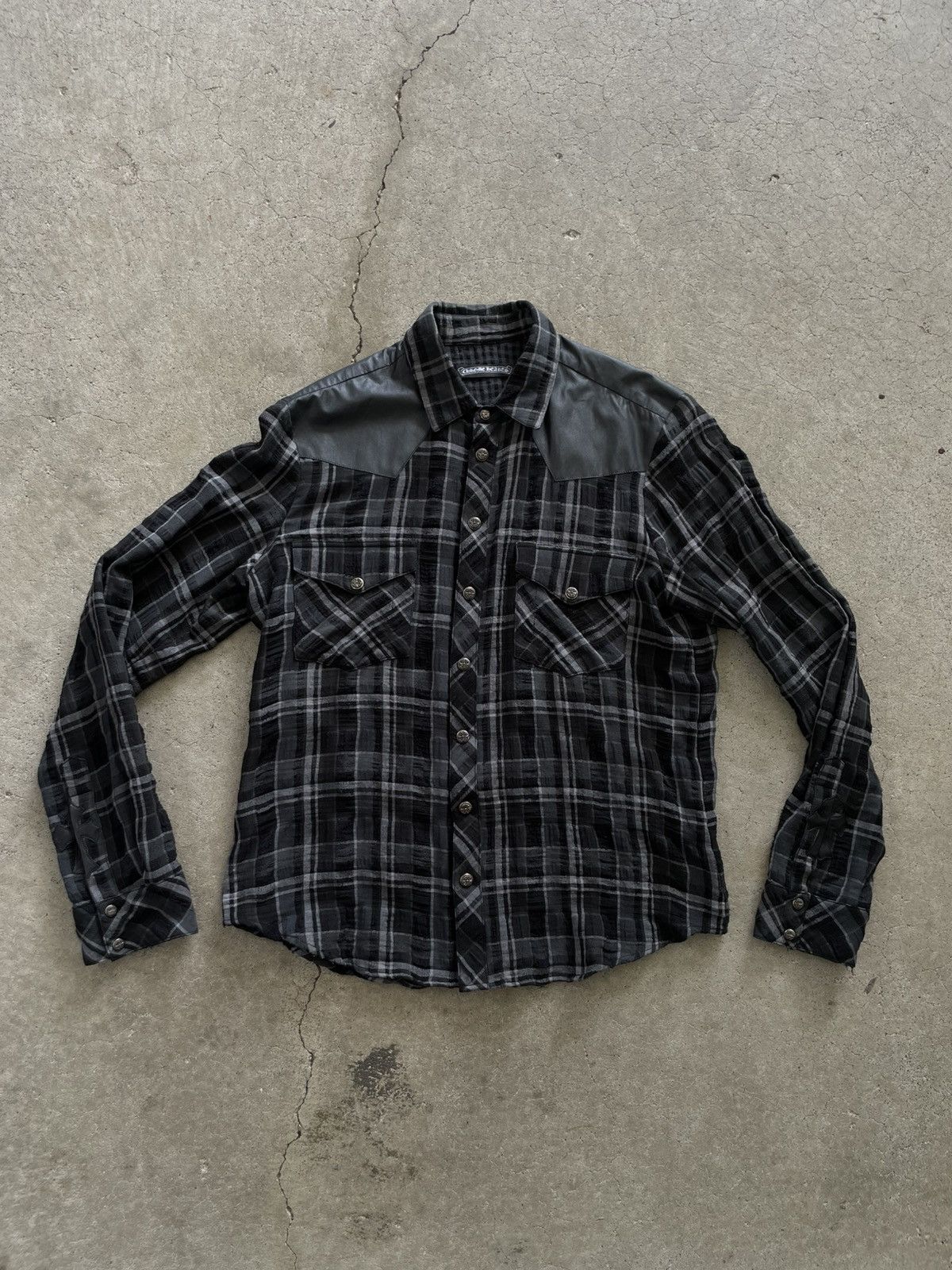 Chrome Hearts Chrome Hearts Cross Patch Flannel Size US L / EU 52-54 / 3 - 1 Thumbnail