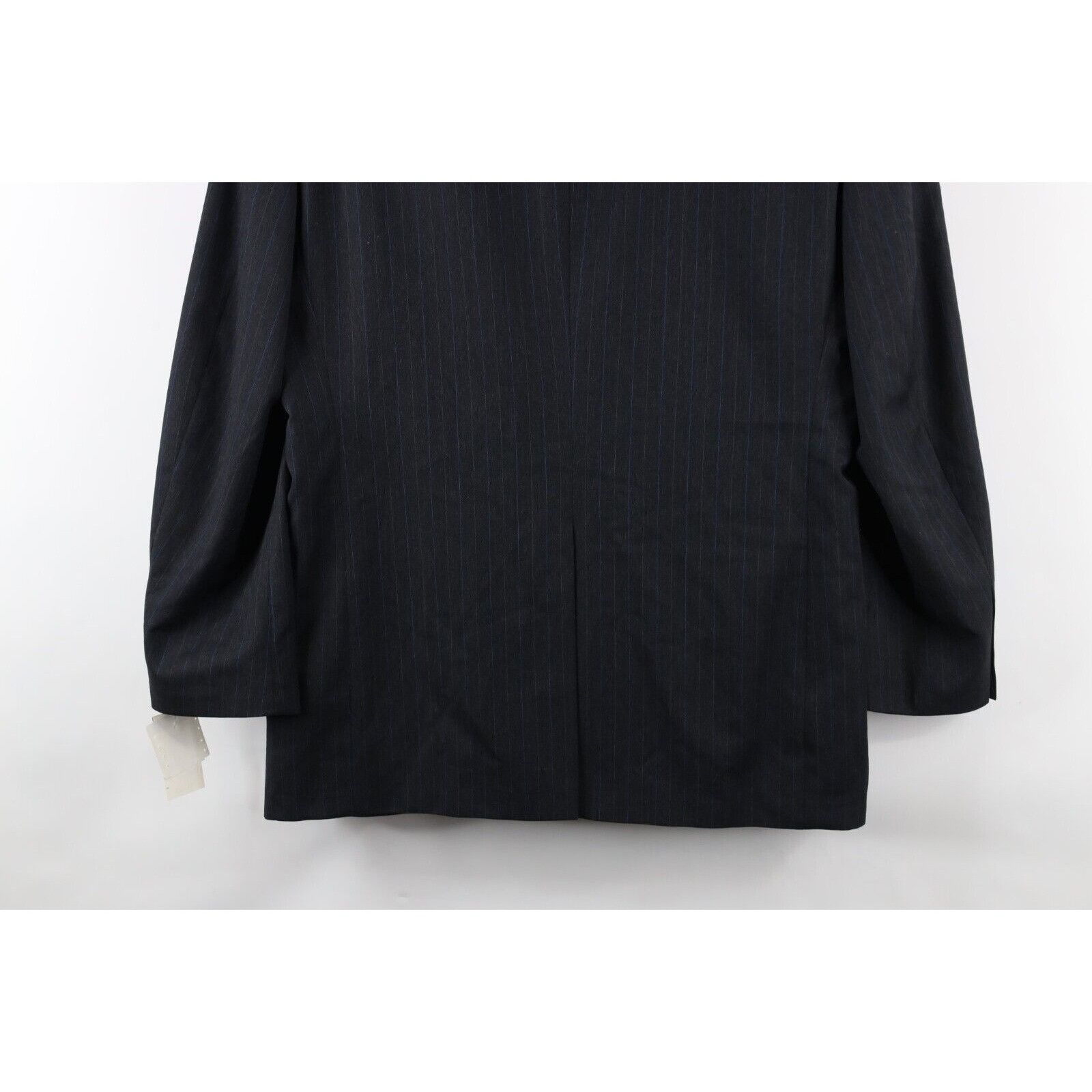 Stafford × Vintage New Stafford Pinstriped Wool Cashmere 2 Button Suit Jacket Size US L / EU 52-54 / 3 - 18 Thumbnail