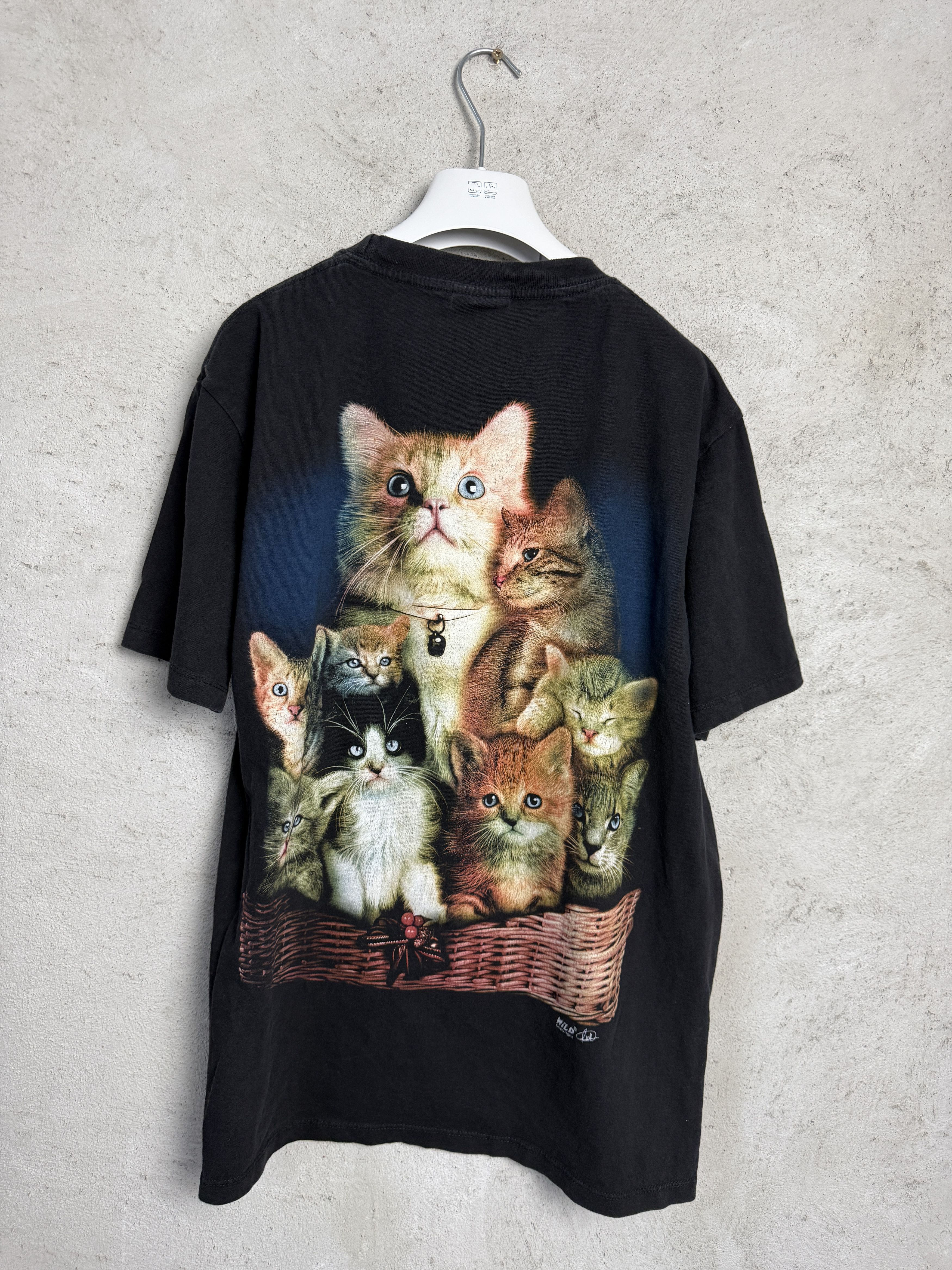 Vintage Vintage cats printed t-shirt tee opium avant garde y2k 00s Size US L / EU 52-54 / 3 - 5 Thumbnail