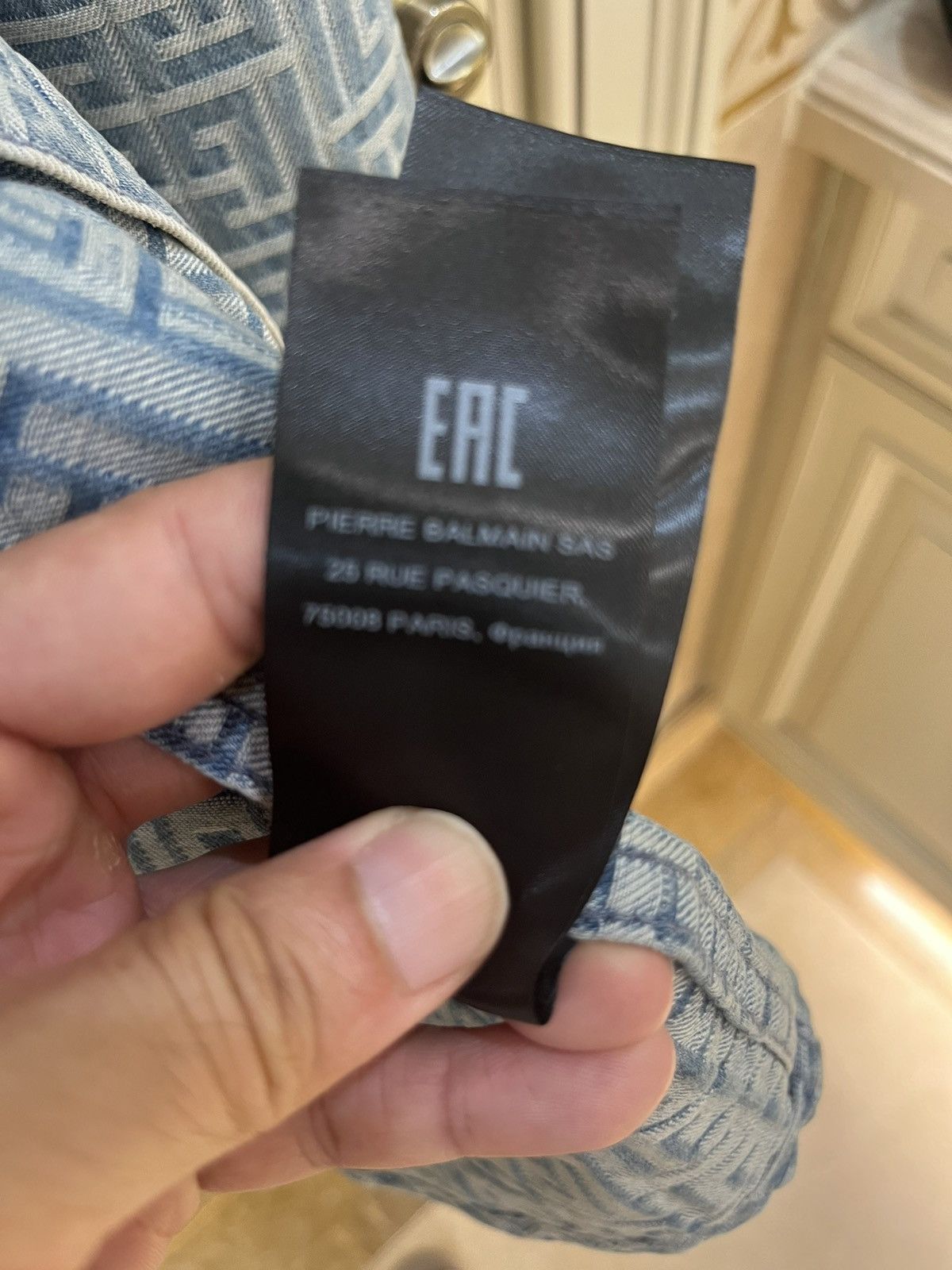 Balmain Monogram Denim overshirt size 46 Size US S / EU 44-46 / 1 - 13 Thumbnail