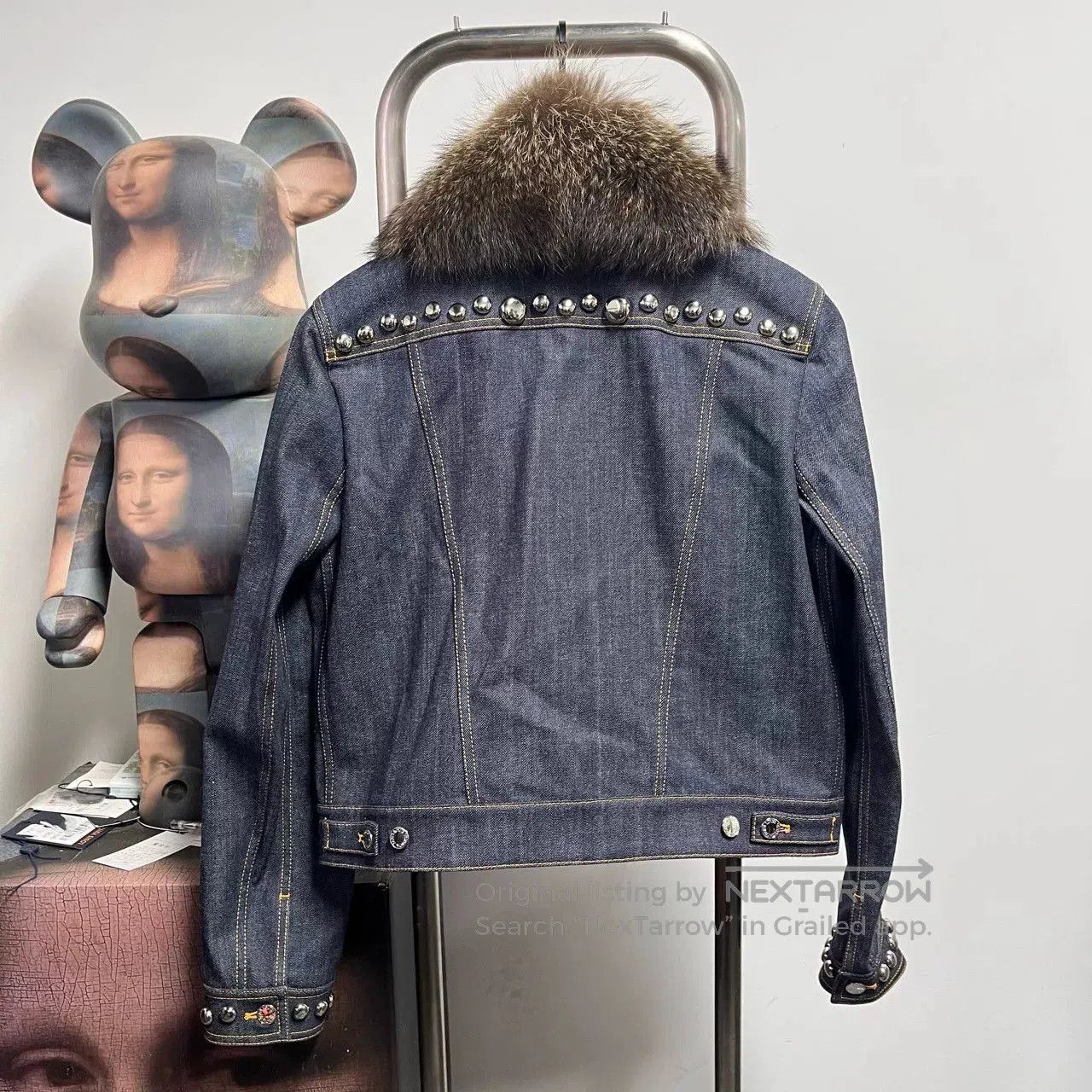 Louis Vuitton Louis Vuitton Raccoon Fur Collar Denim Jacket. Size US S / EU 44-46 / 1 - 2 Thumbnail