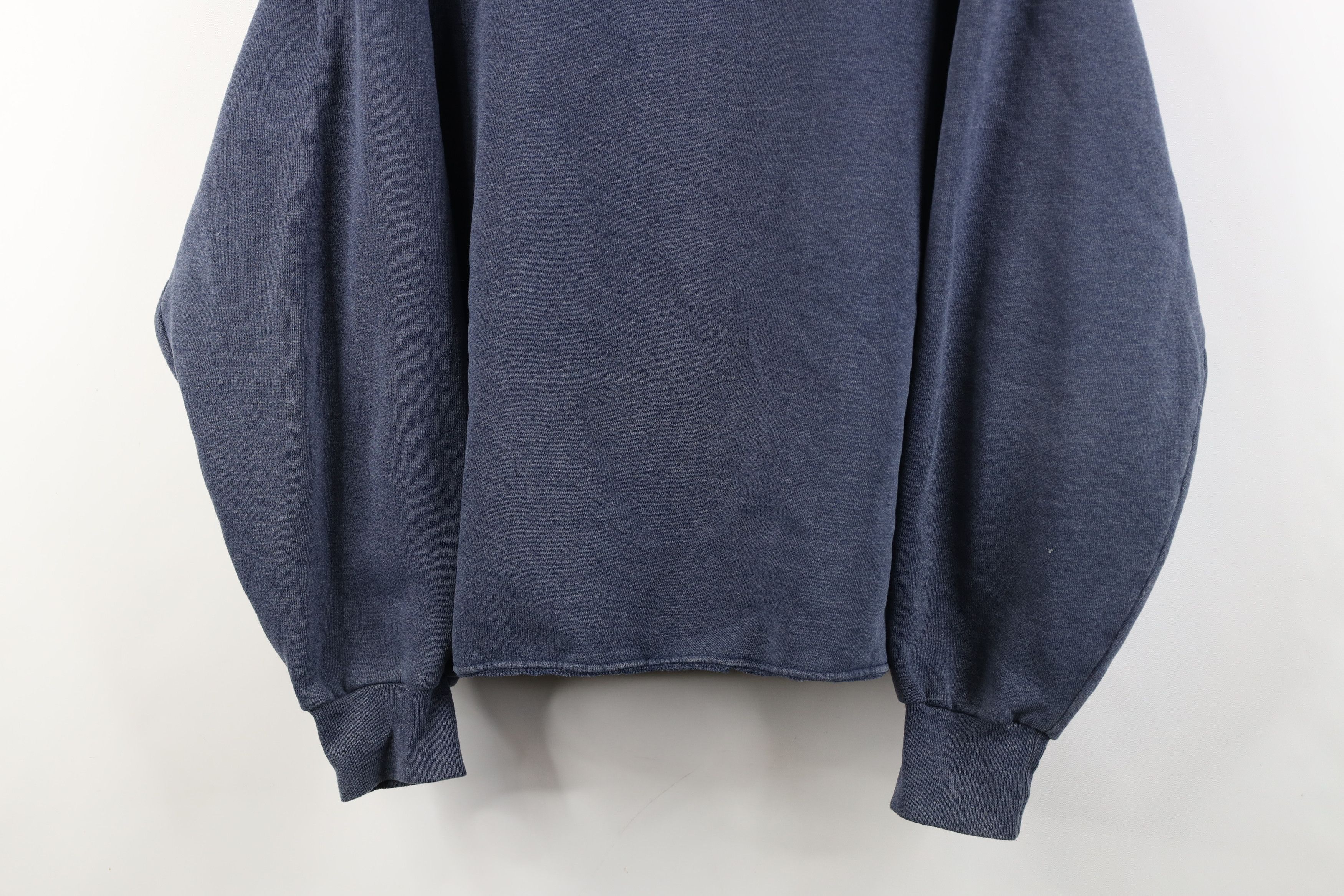Russell Athletic Vintage 90s Russell Athletic Blank Cropped Sweatshirt Size L / US 10 / IT 46 - 3 Thumbnail