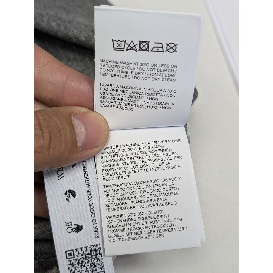 Off-White o1rshd1 Q:2 / Emotion Arrow Over Skate Shirt in Gray Size US L / EU 52-54 / 3 - 12 Thumbnail