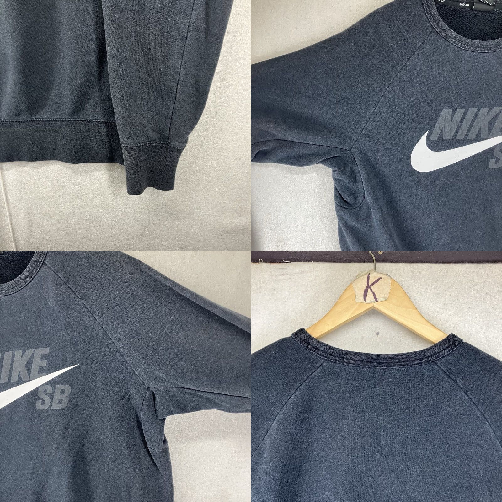 Nike Nike SB Enigma Sweatshirt Mens L Black Round Neck Pullover Graphic Print Embroidered Logo 2018 Skating City Classic All Seasons Sweatshirt Size US L / EU 52-54 / 3 - 9 Thumbnail