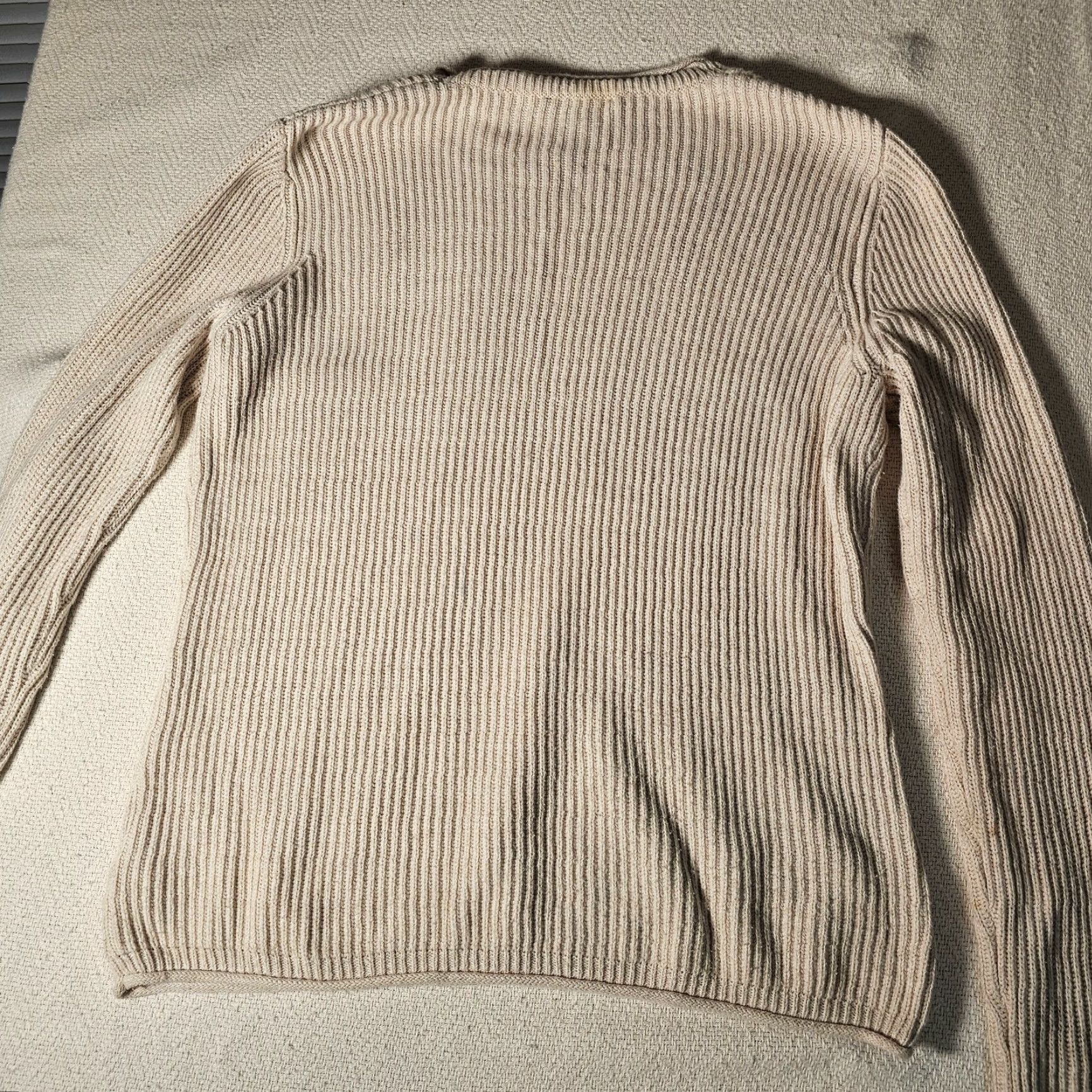 Vintage FDJ French Dressing Jeans Sweater Women L Knit Beige Round Neck Short Sleeve Pullover Classic Stretch Casual Size L / US 10 / IT 46 - 7 Thumbnail