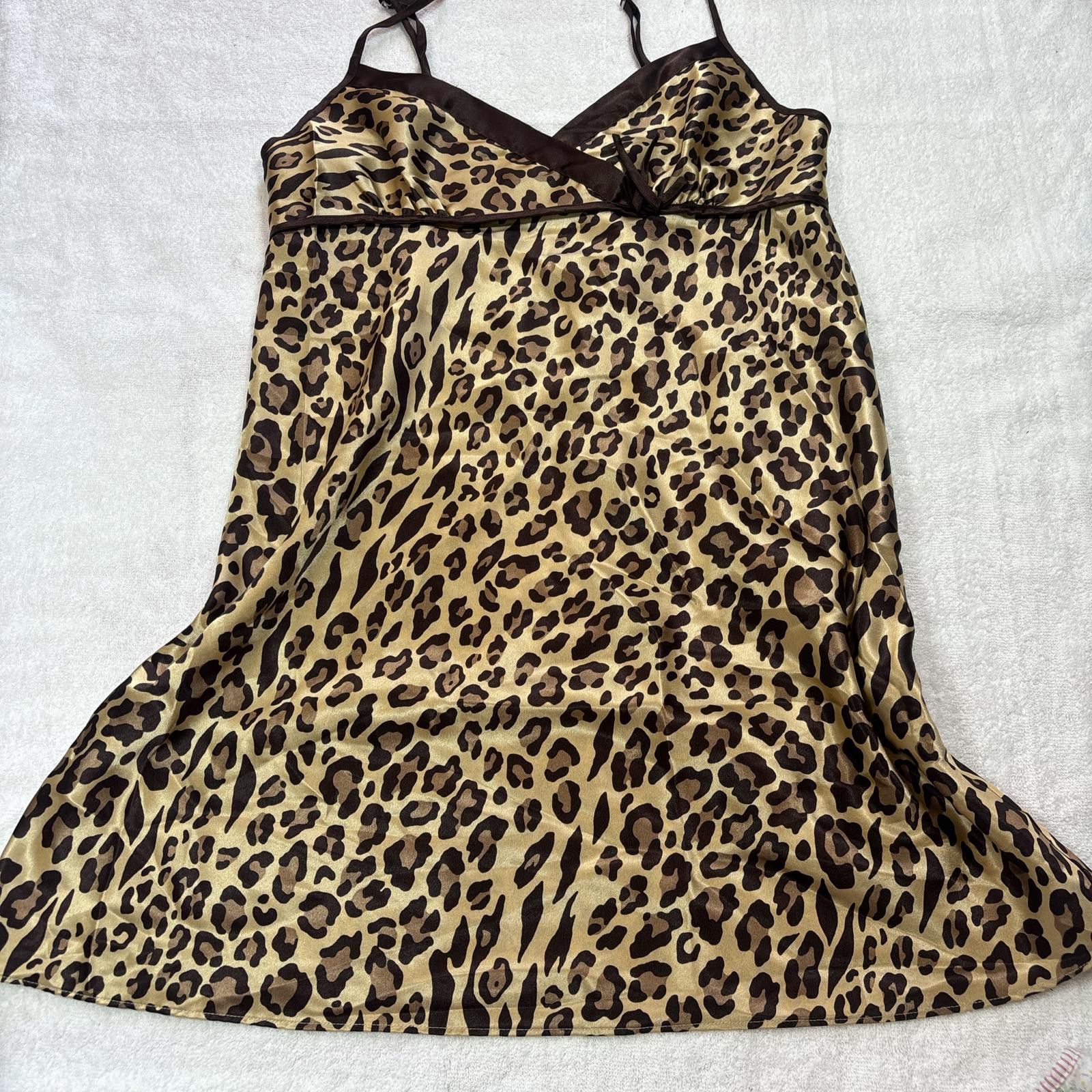 Other y2k cheetah print silky slip dress Size M / US 6-8 / IT 42-44 - 5 Thumbnail