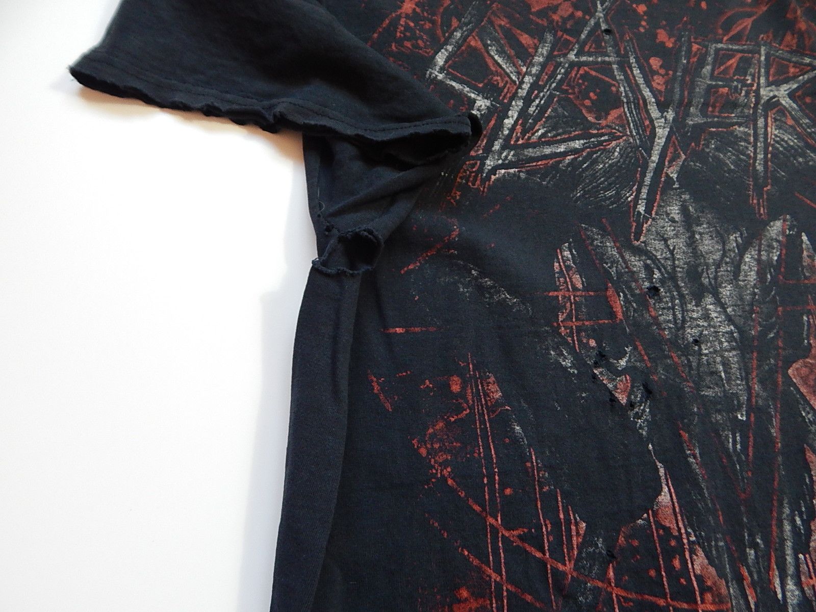 Band Tees × Expert Horror × Vintage vintage 00s y2k slayer trash metal band distressed tee Size US XL / EU 56 / 4 - 5 Thumbnail