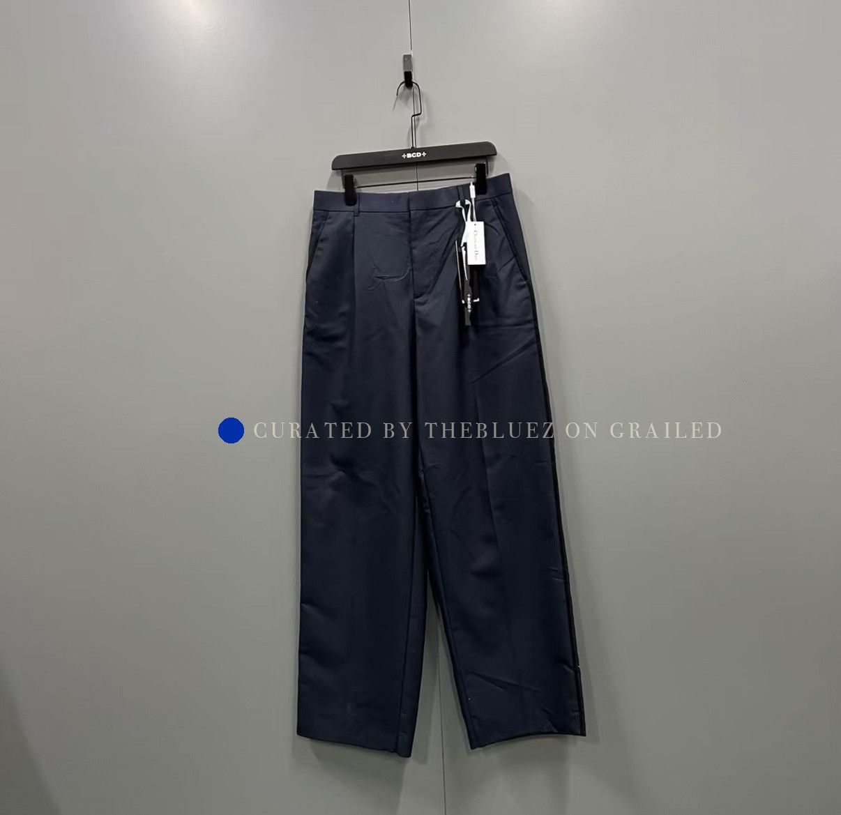 Dior Navy Wide-Leg Casual Trousers Size US 32 / EU 48 - 1 Thumbnail