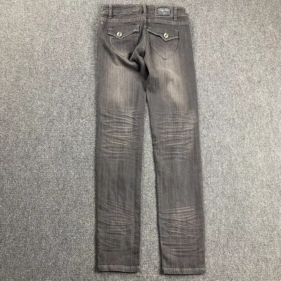 Judy Blue Judy Blue Jeans Women's 1 Charcoal Wash Straight Leg Cotton Size 26" / US 2 / IT 38 - 6 Thumbnail