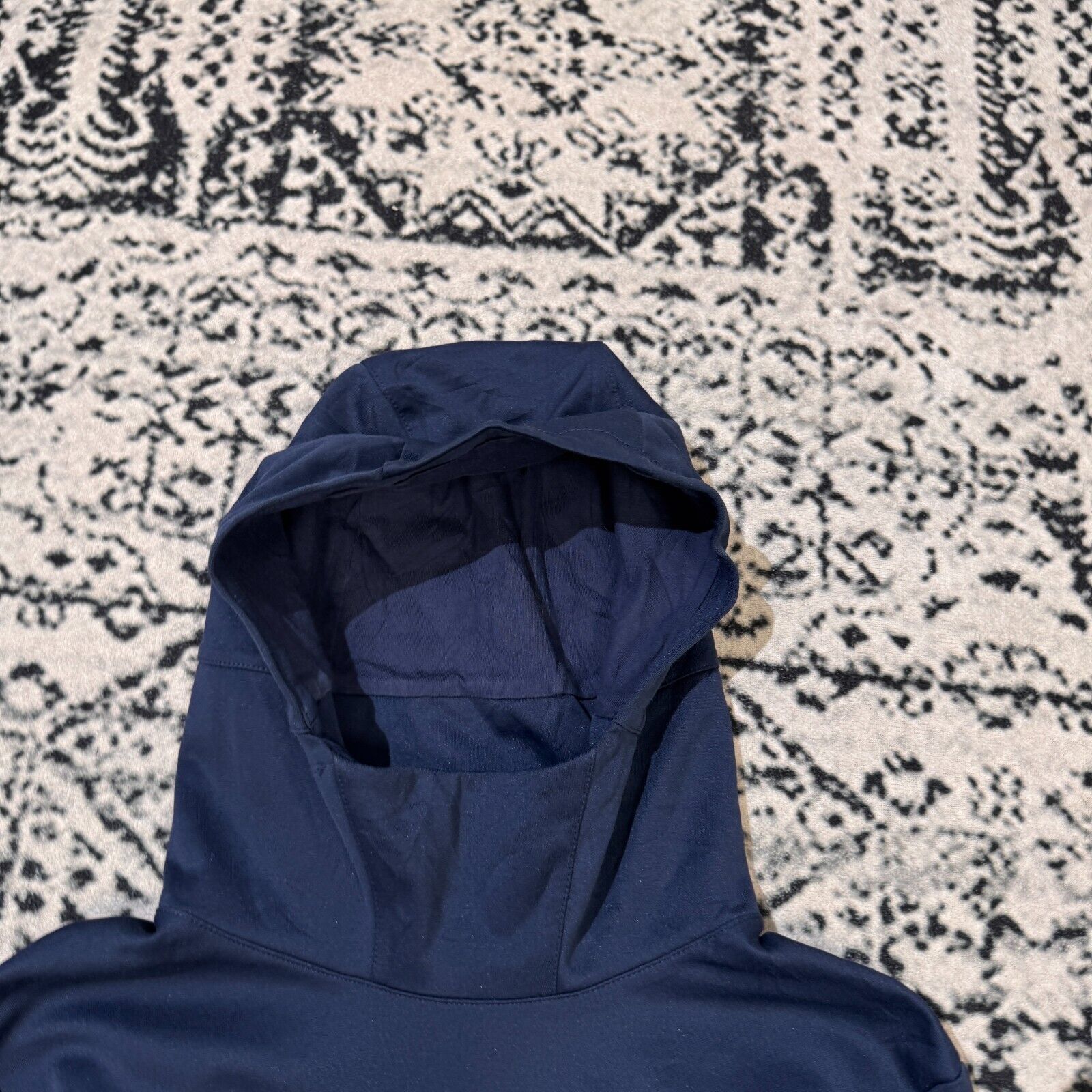 Nike × Vintage Vintage Nike Navy Blue Polyester Hoodie Size S Y2K 90s Size US S / EU 44-46 / 1 - 9 Thumbnail