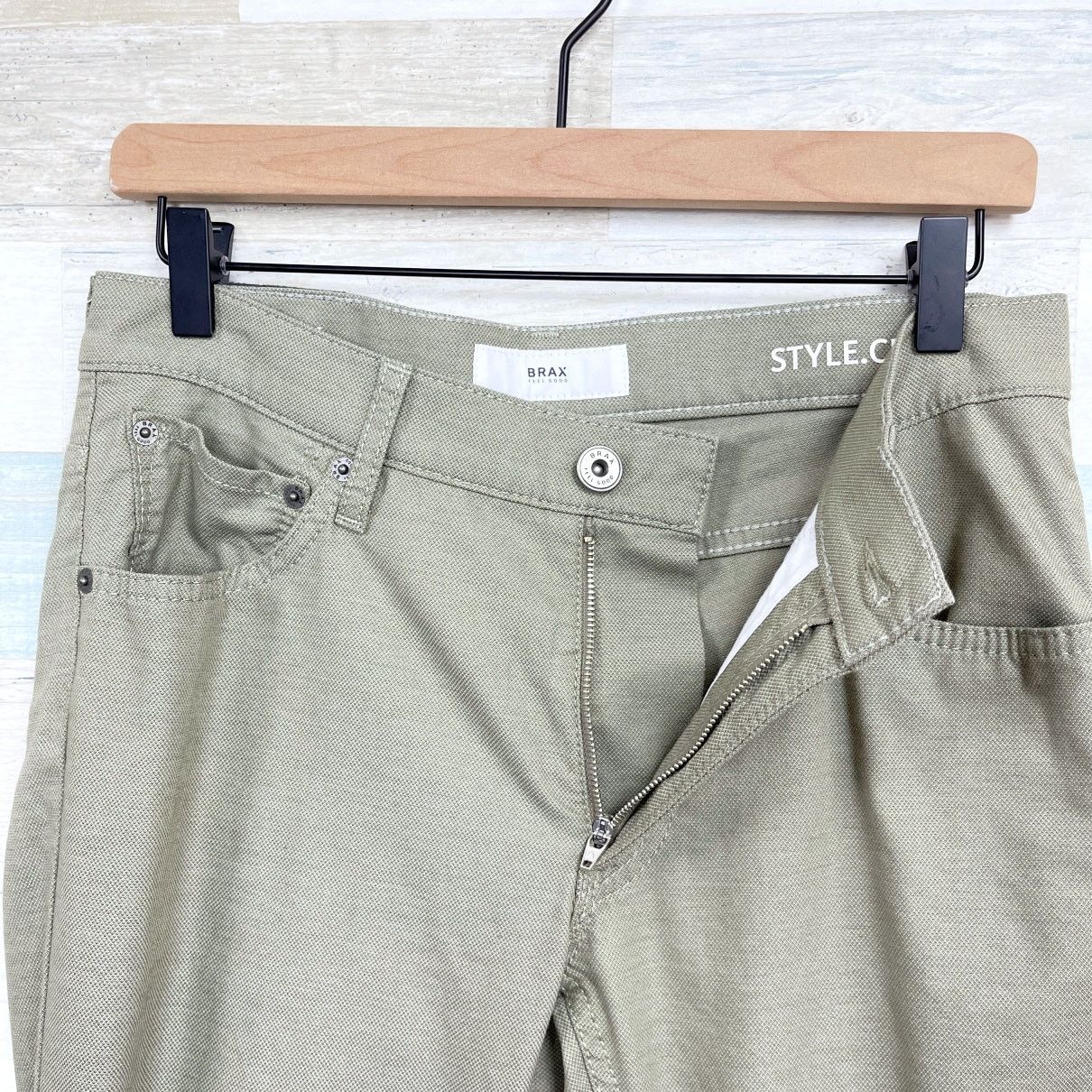 BRAX BRAX Chuck Hi Flex Jeans Green Slim Straight Mens 32x34 Size 32" / US 10 / IT 46 - 3 Thumbnail
