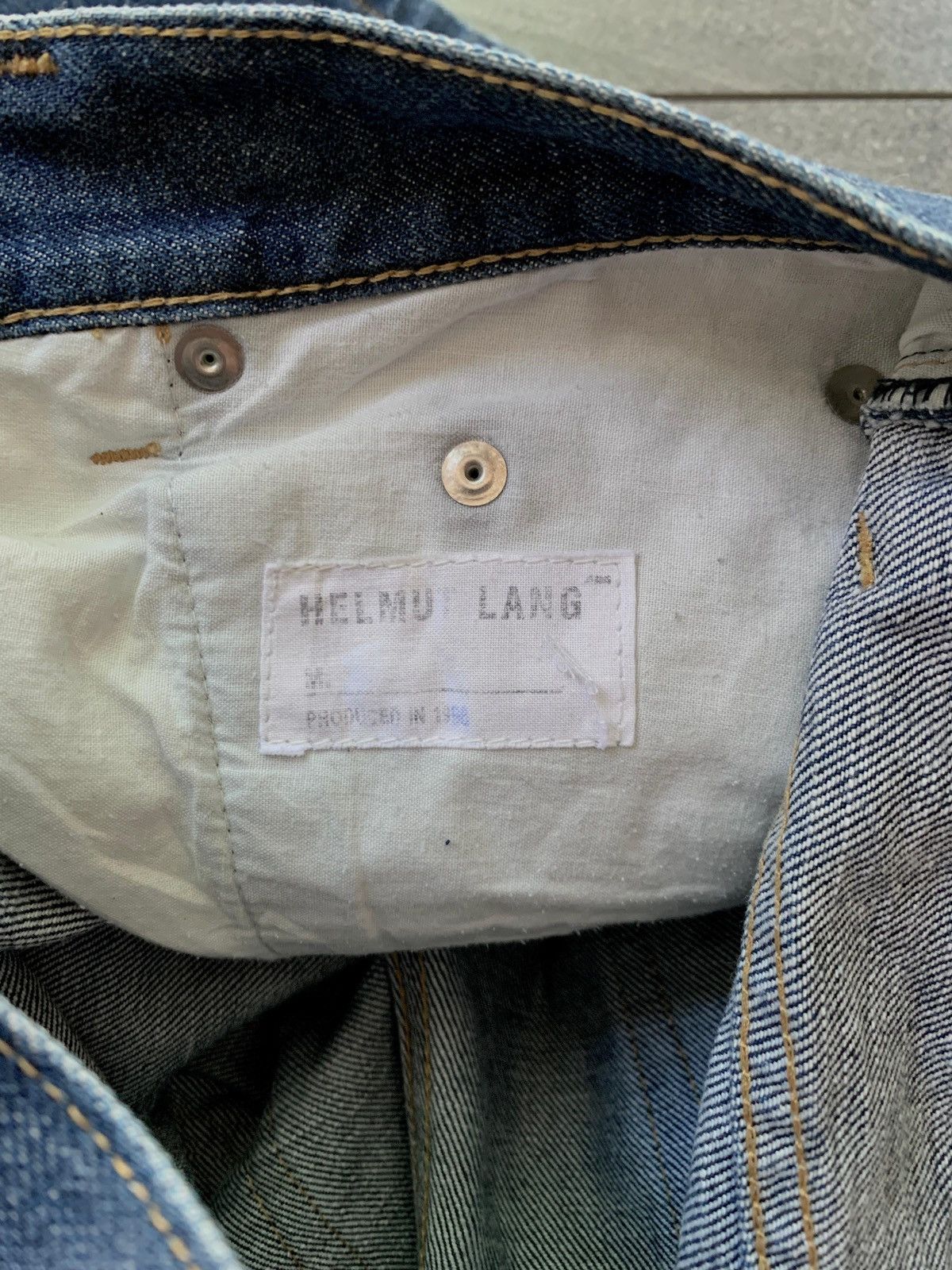 Helmut Lang FREE TAX! 2000s Cargo Denim Jeans Size US 30 / EU 46 - 10 Thumbnail