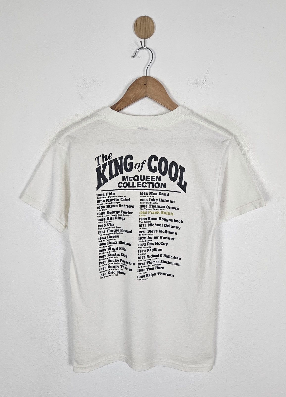Real Mcqueen Frank Bullit King of Cool shirt
