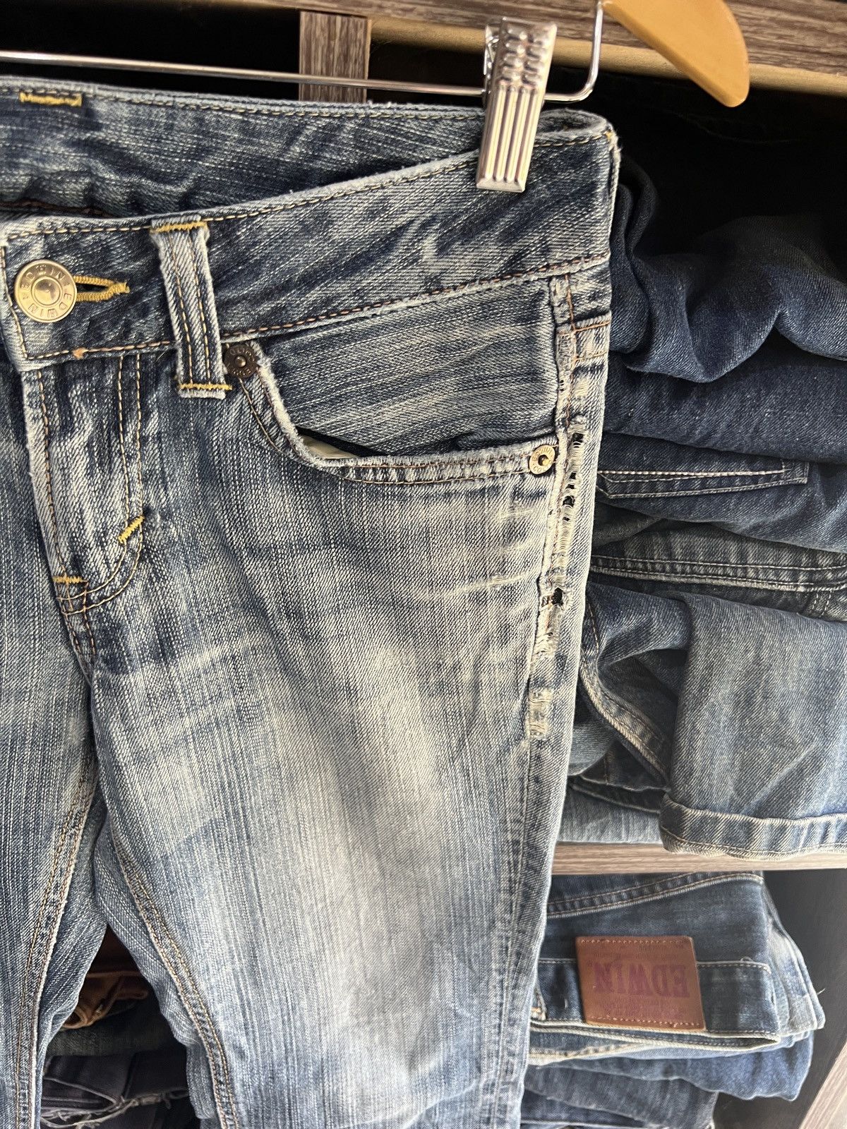 Edwin 🔥Vintage Edwin 503 Premium Distressed Denim Size 28" / US 6 / IT 42 - 6 Thumbnail