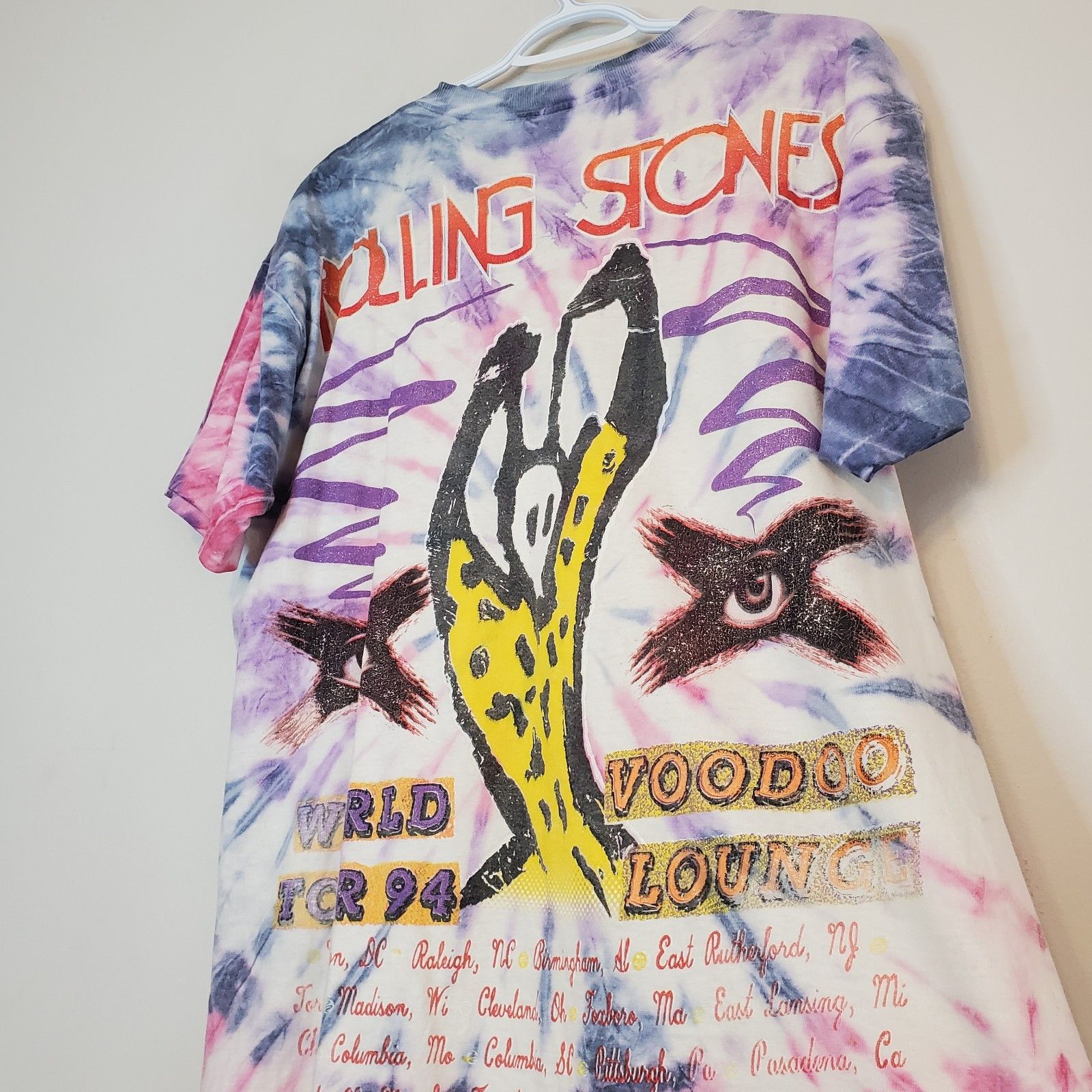 Vintage Vintage 90s 1994 Rolling Stones Voodoo Lounge Shirt Size XL Size US XL / EU 56 / 4 - 4 Thumbnail