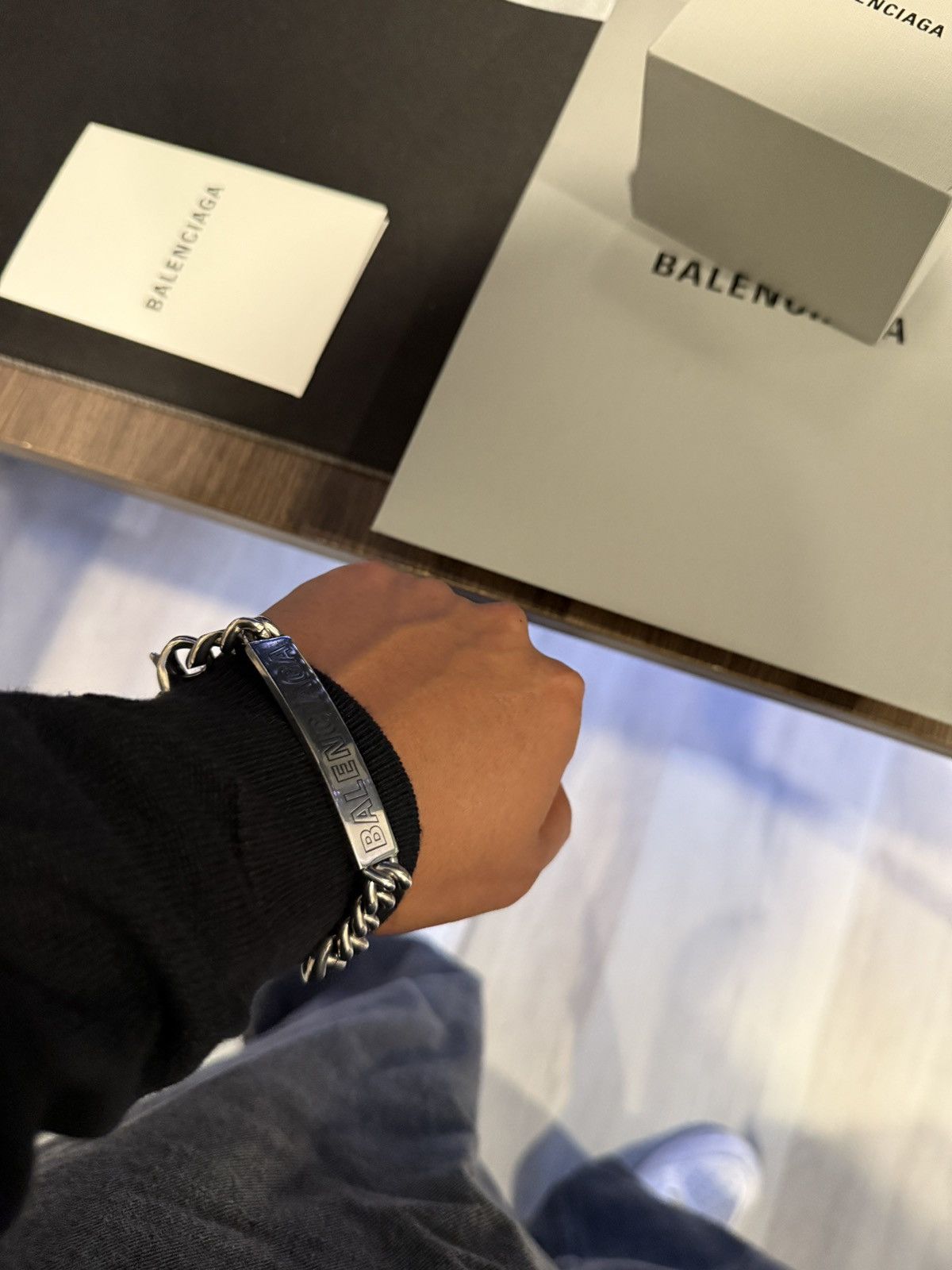 Balenciaga Balenciaga Plate Twist Bracelet Size ONE SIZE - 12 Thumbnail