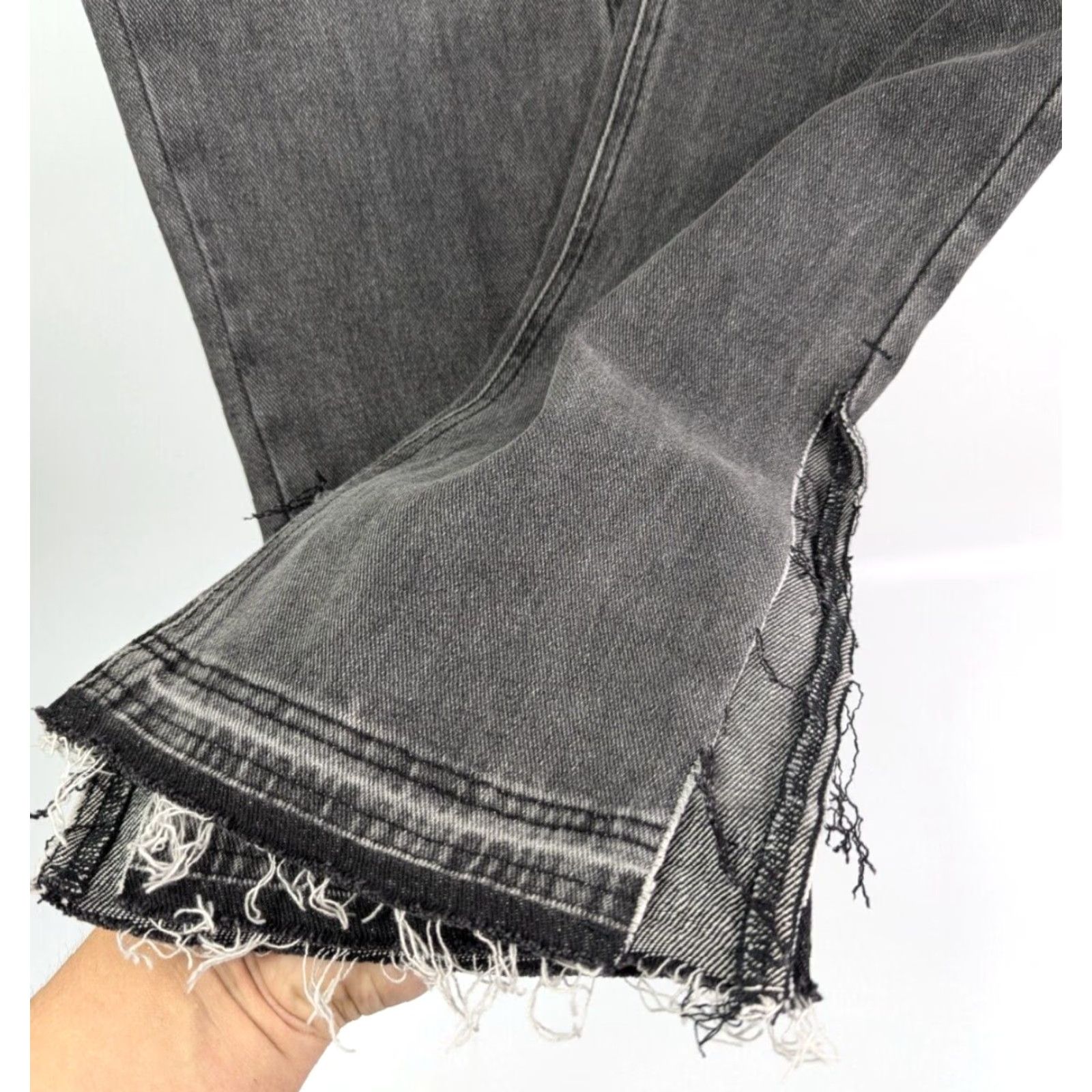 Pacsun Pacsun Jeans Woman’s Size 28 Dad Denim 5-Pocket Gray Black Buttonfly High Rise Vintage No Womens Size 28" / US 6 / IT 42 - 2 Thumbnail