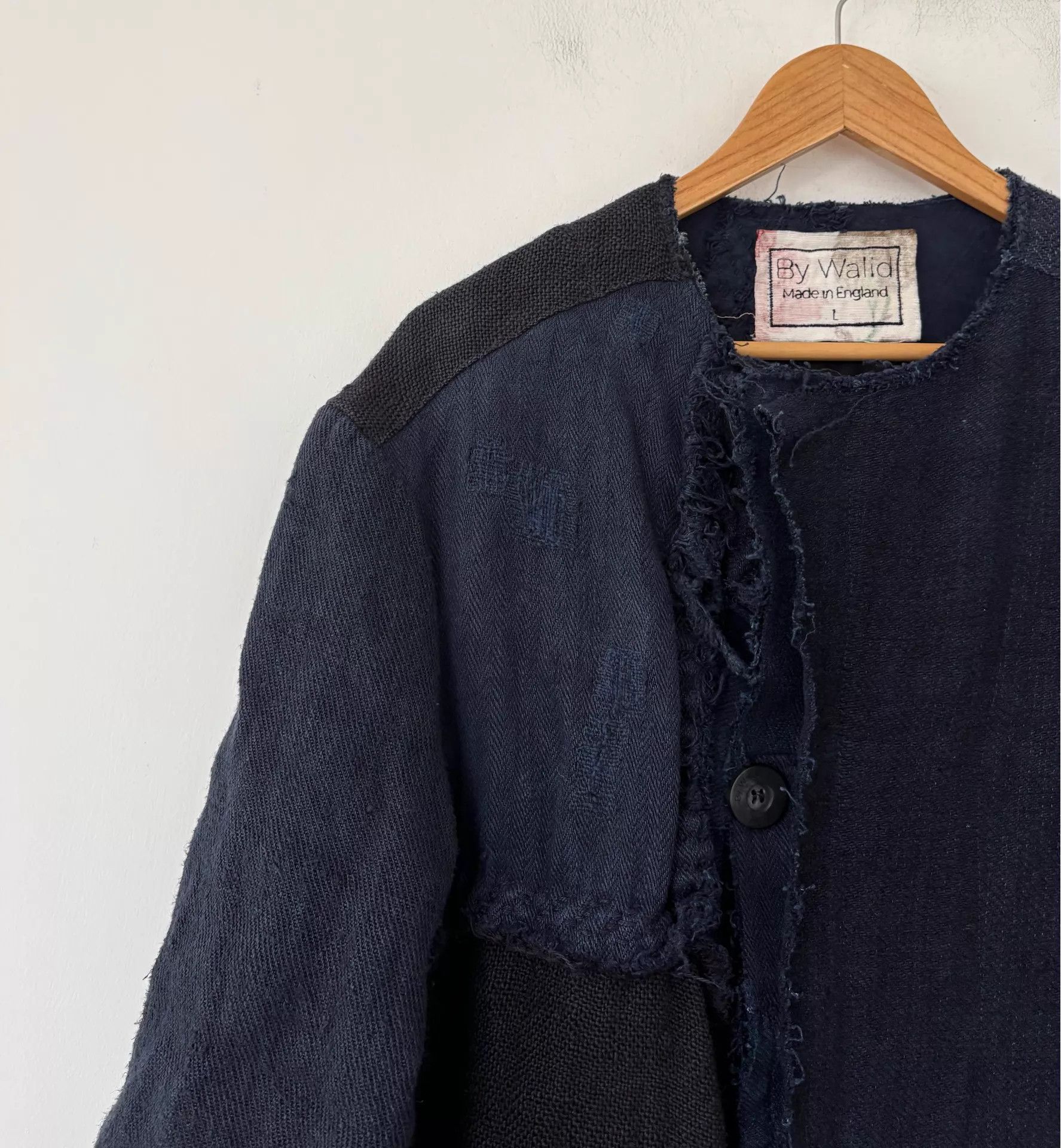 By Walid By Walid Men's Nomadic Colorblocked Linen Long Jacket Size US L / EU 52-54 / 3 - 6 Thumbnail