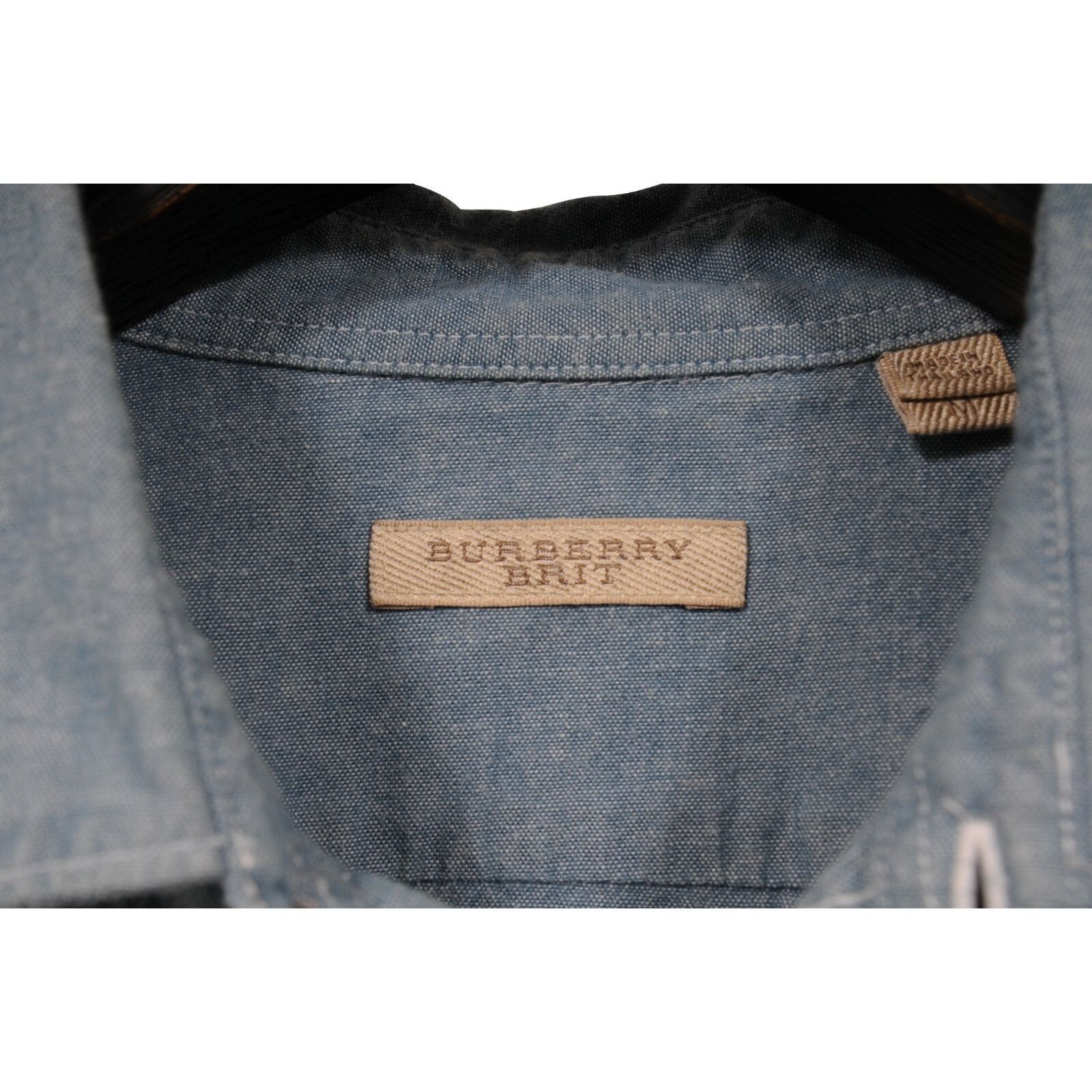 Burberry Burberry Brit Denim Button Down Shirt Blue Jean Size US M / EU 48-50 / 2 - 6 Thumbnail