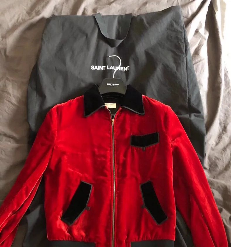 Red Velvet Saint Laurent Jacket- DMC