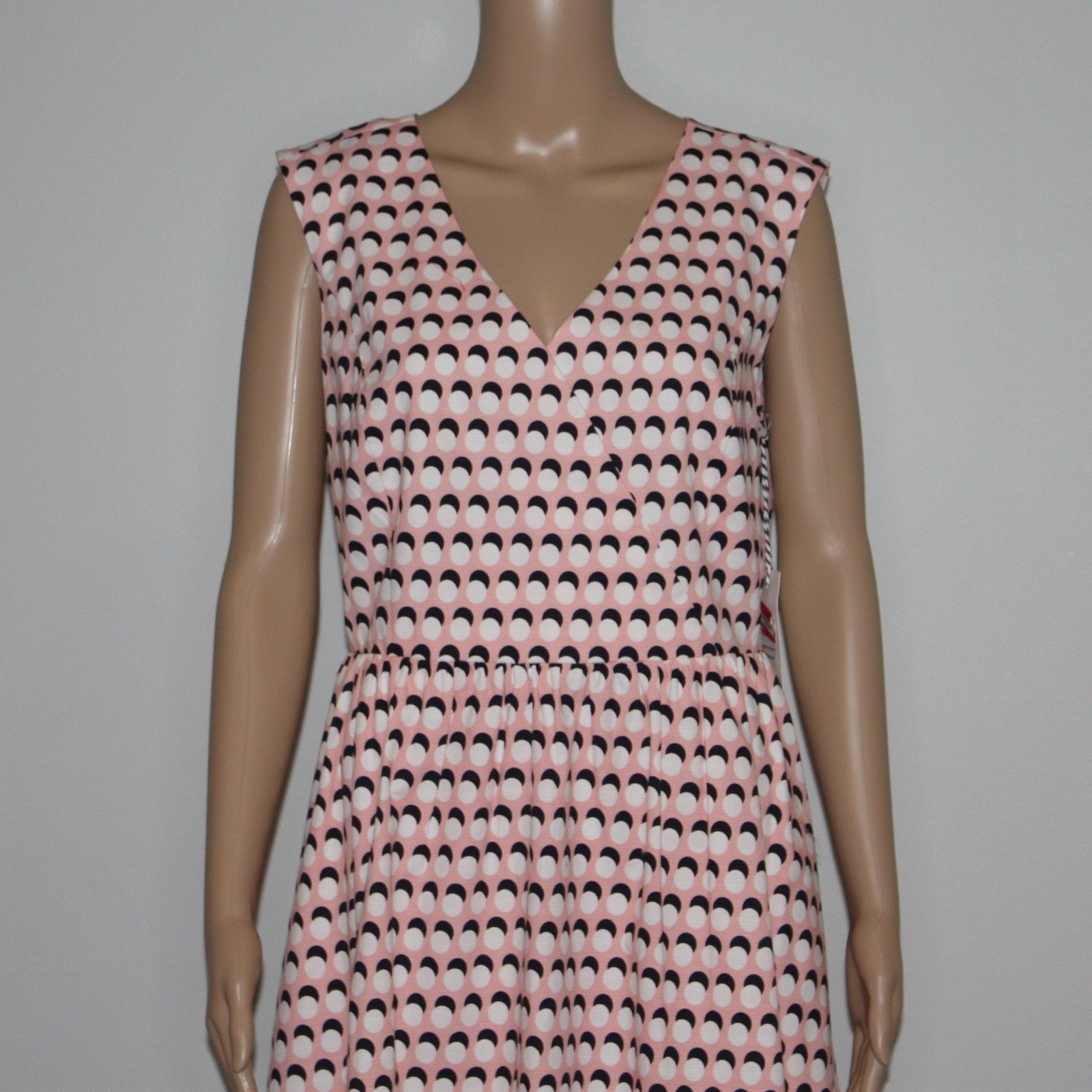 1901 Light Pink with Polka Dot A-line Dress in size Medium NWT Size M / US 6-8 / IT 42-44 - 3 Thumbnail