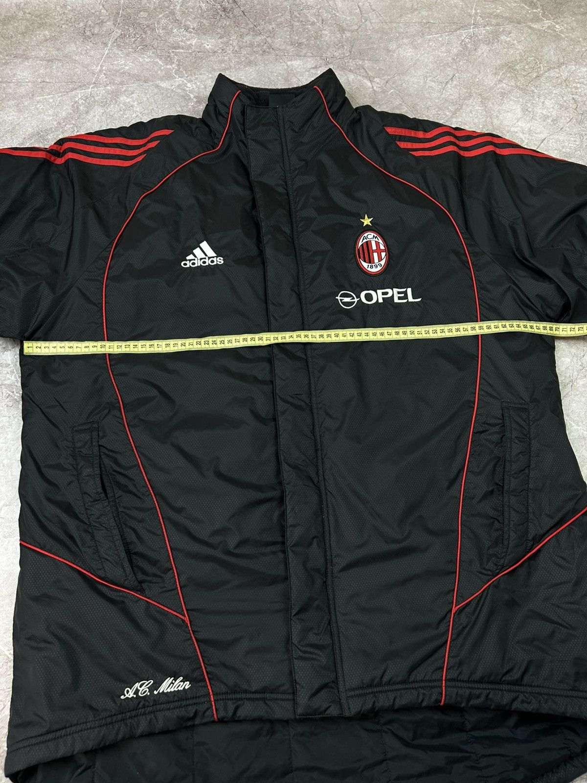 Adidas Vintage Adidas AC Milan soccer jacket parka logo Opel Large Size US L / EU 52-54 / 3 - 13 Thumbnail