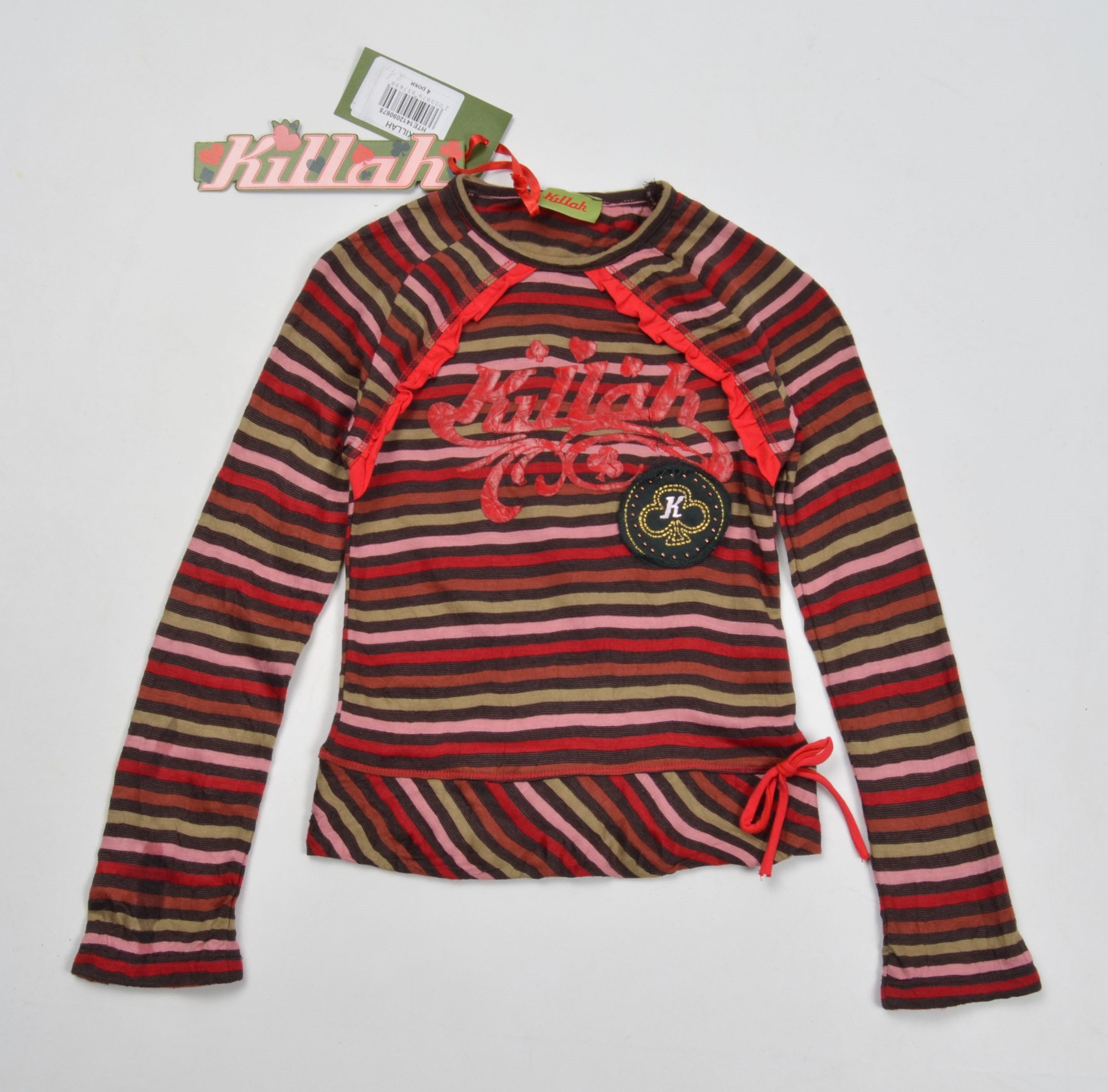 Vintage Killah by Miss Sixty Y2K Kidcore Striped Kids Top