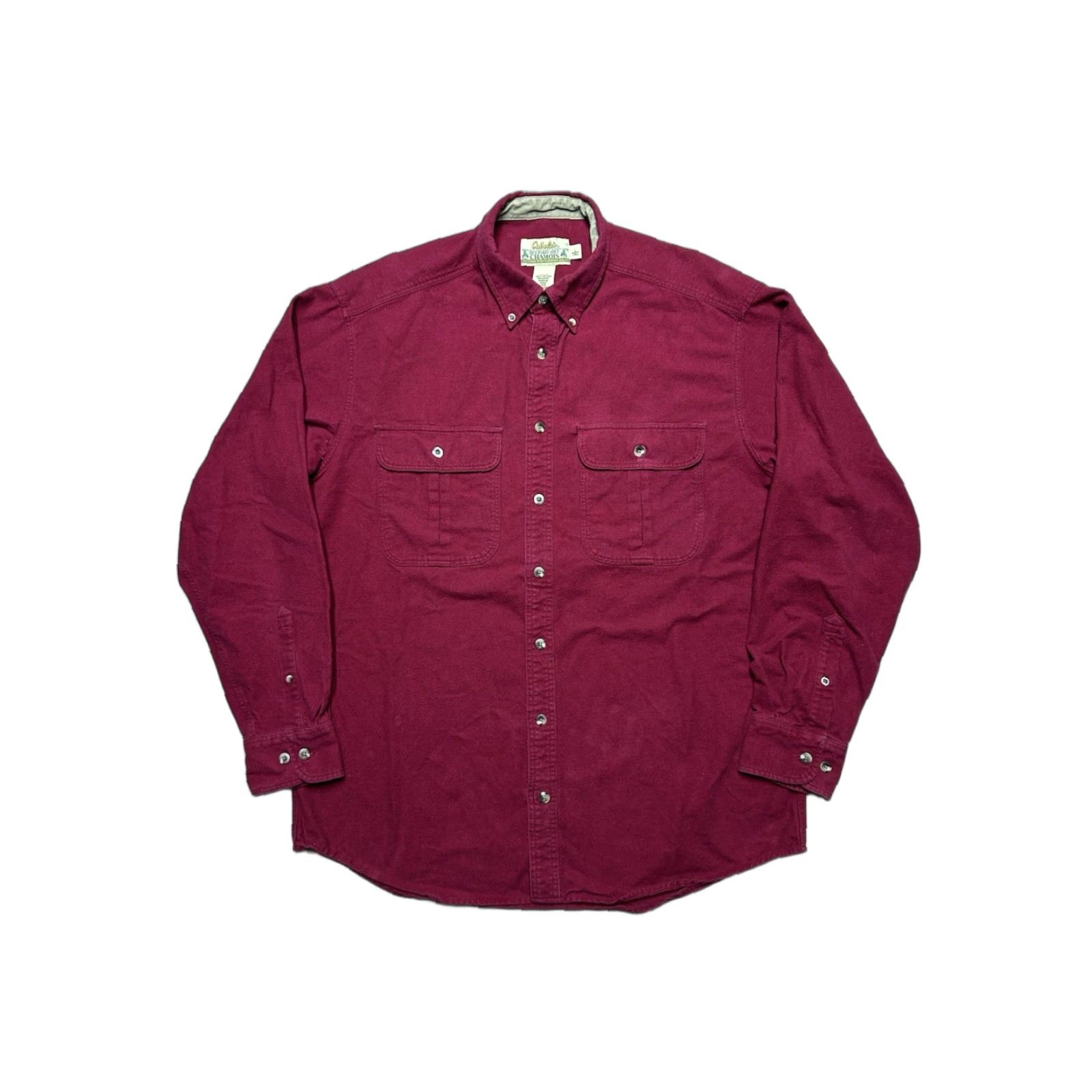 Vintage VINTAGE Cabela's Long Sleeve Button Shirt Chamois Soft Cotton Red Large Tall Mens Shirt Size US L / EU 52-54 / 3 - 1 Thumbnail