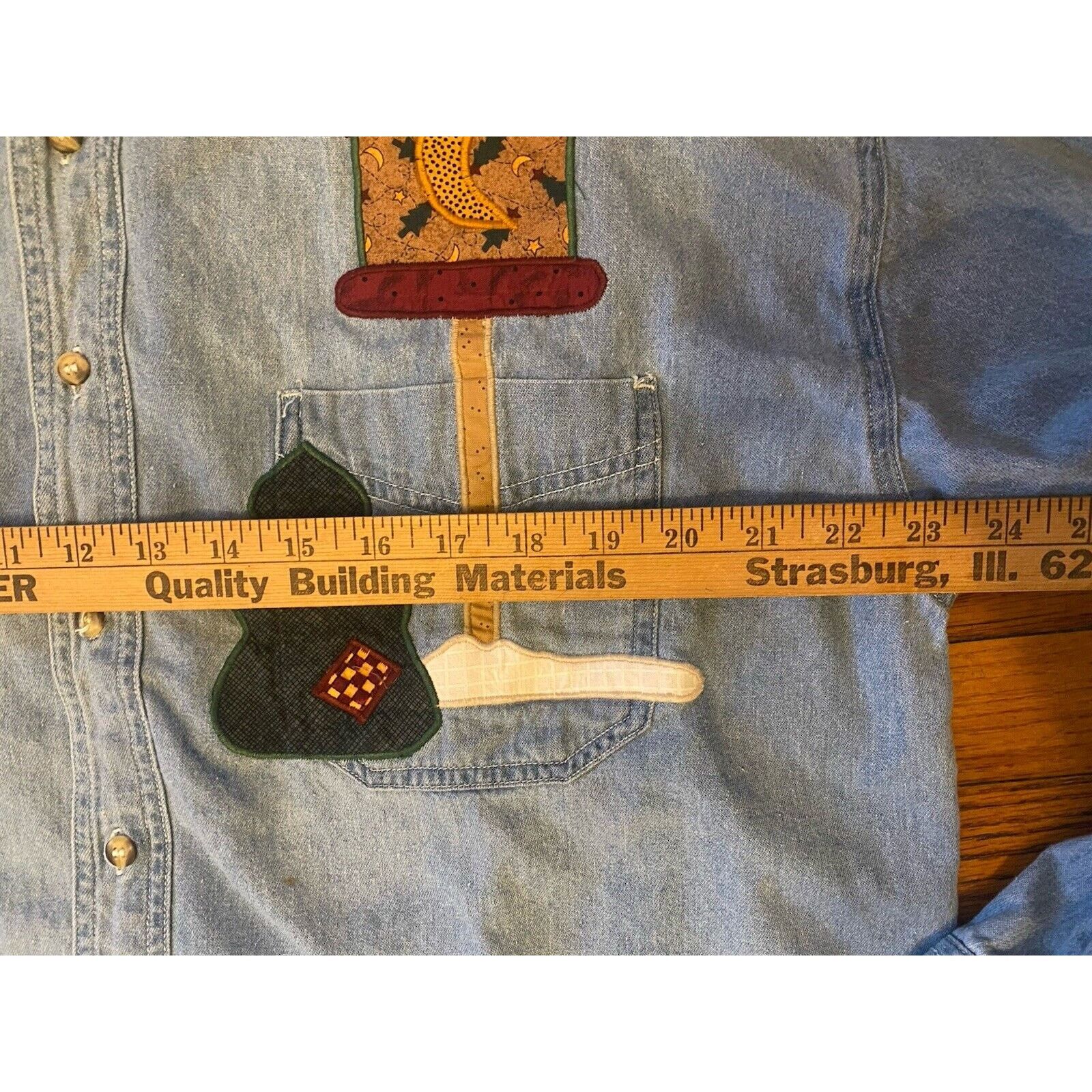 Other VTG Christmas Santa Denim Button Up Women’s XL Most Wanted Size XL / US 12-14 / IT 48-50 - 6 Thumbnail