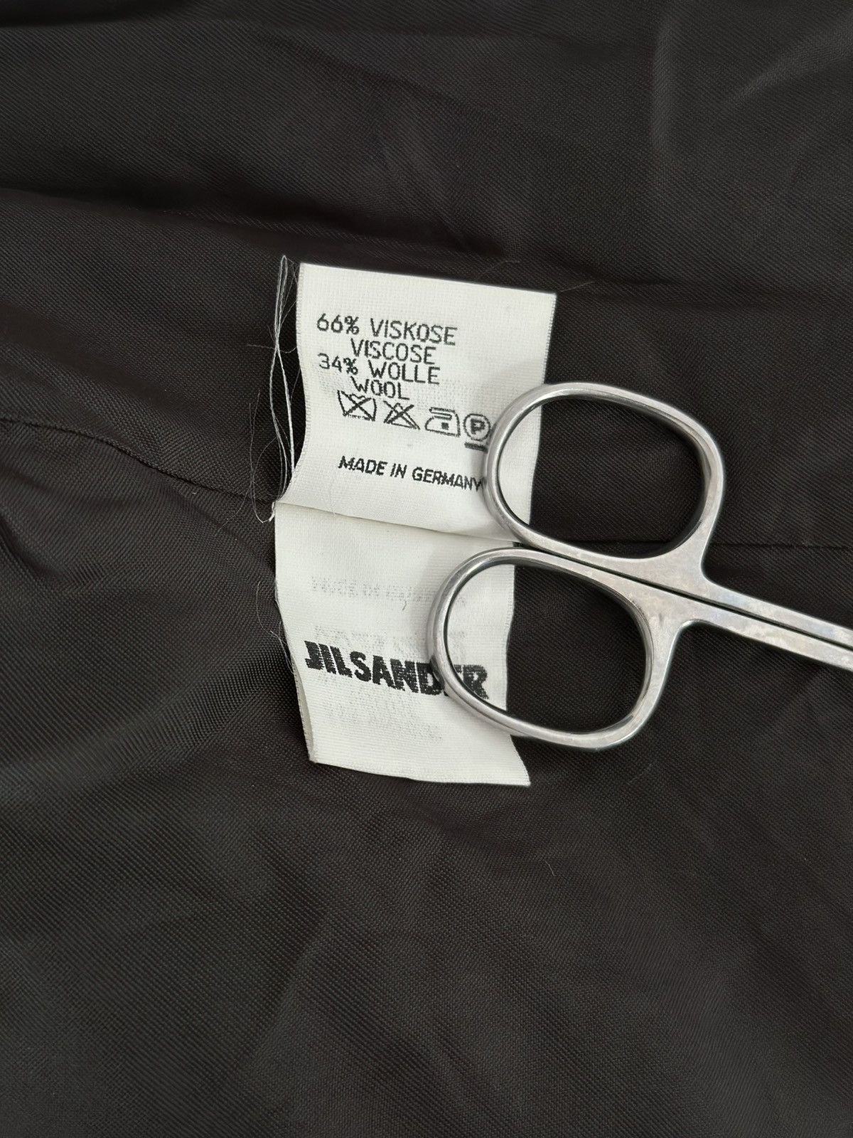 Jil Sander Vintage Jil Sander Black Wool Avant Garde Blazer Jacket Sz L Size M / US 6-8 / IT 42-44 - 10 Thumbnail