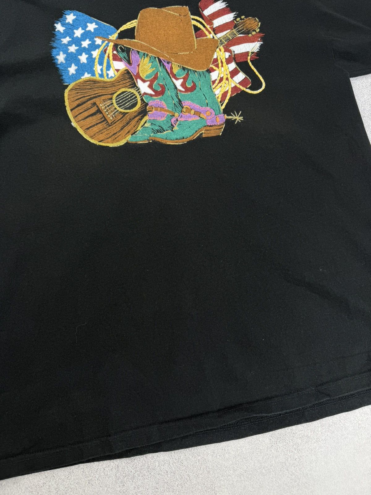 Vintage Vintage Country Music Logo T-Shirt Black Size L Size US L / EU 52-54 / 3 - 2 Thumbnail