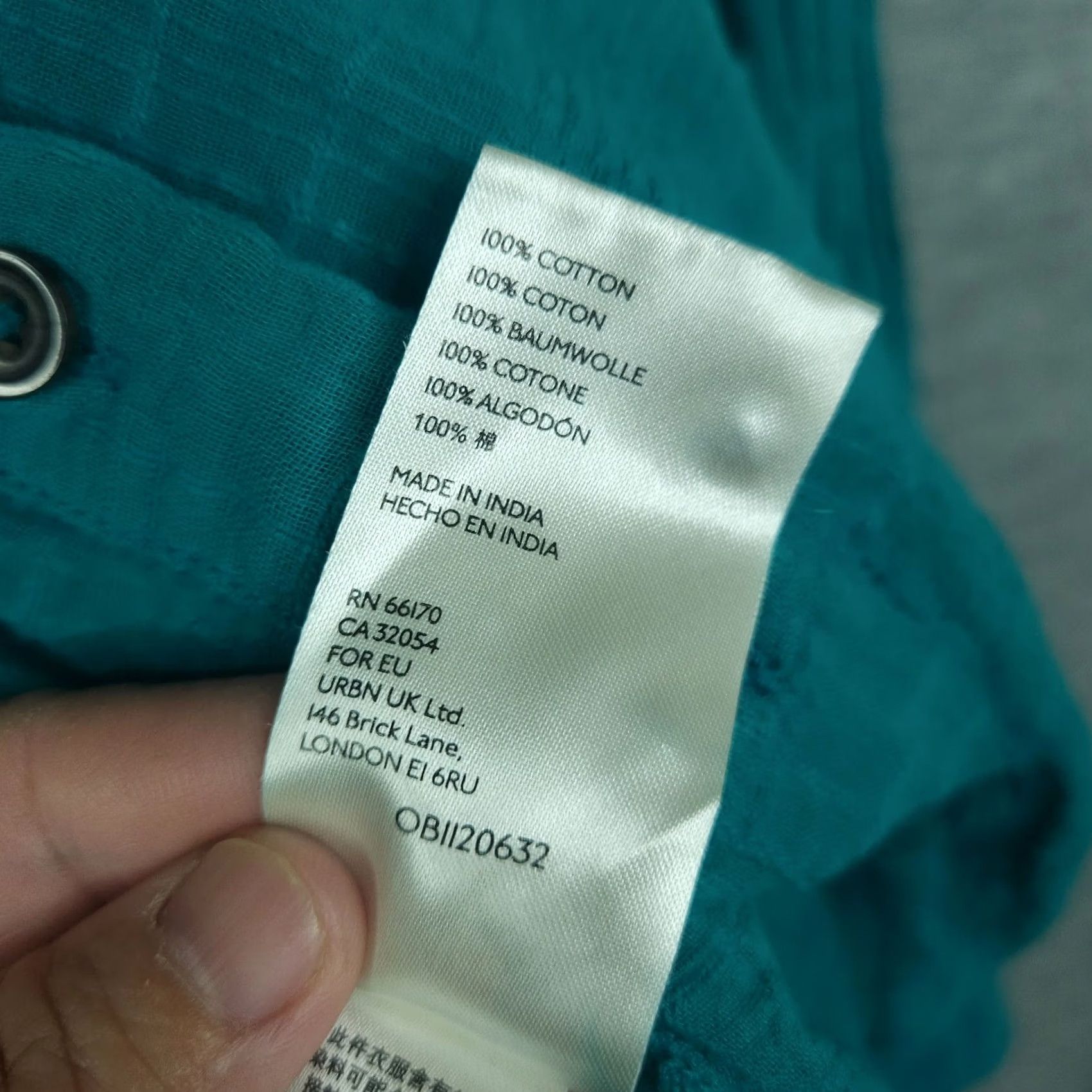 Anthropologie Pilcro By Anthropologie Mila Draped Swiss Dot Long Sleeve Button Up Shirt XS Green Women's Regular Shirt Size XS / US 0-2 / IT 36-38 - 7 Thumbnail