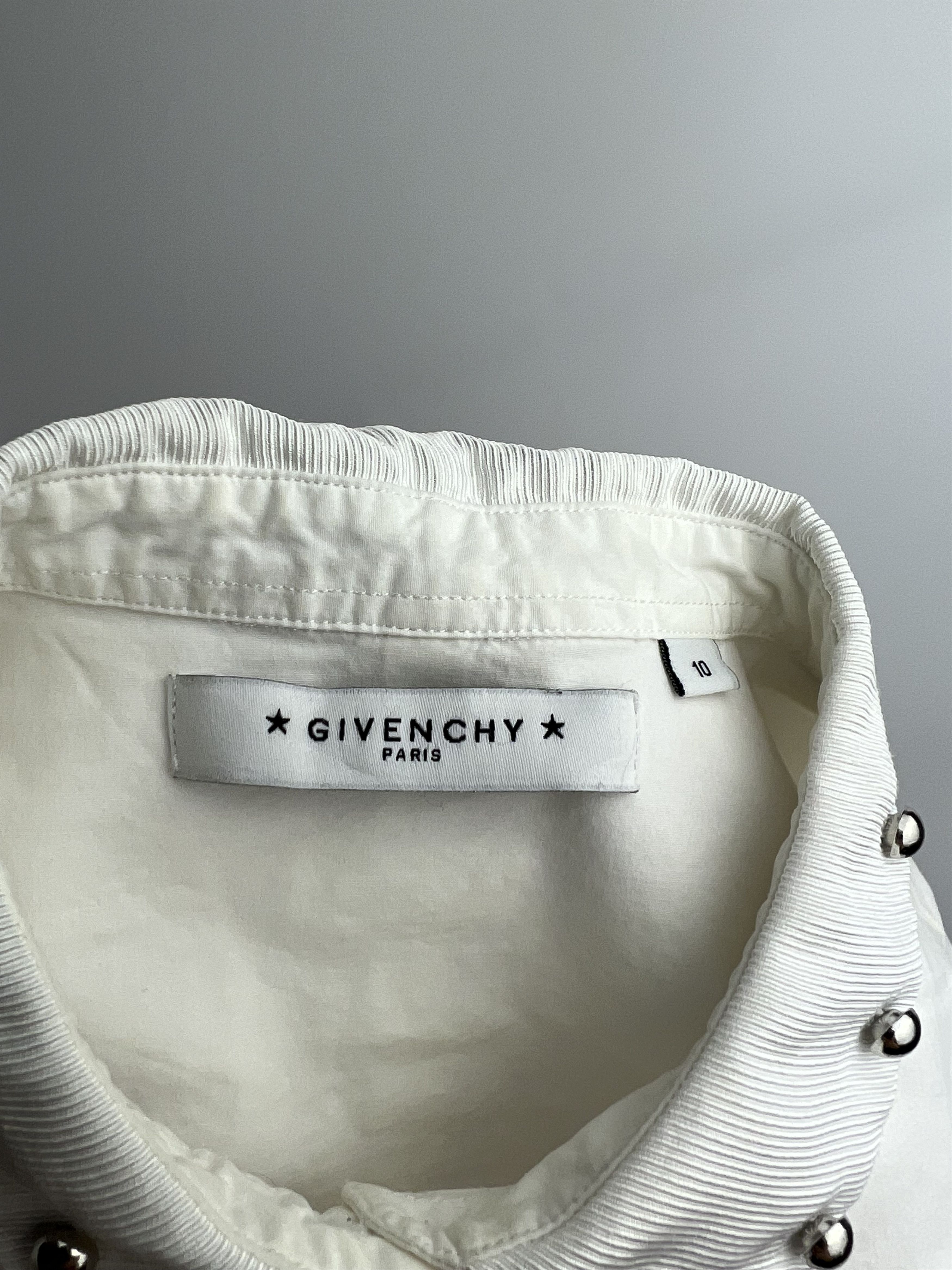 Givenchy Givenchy Kids White Long Sleeve Button Up Shirt Size 10 Anni Size ONE SIZE - 7 Thumbnail