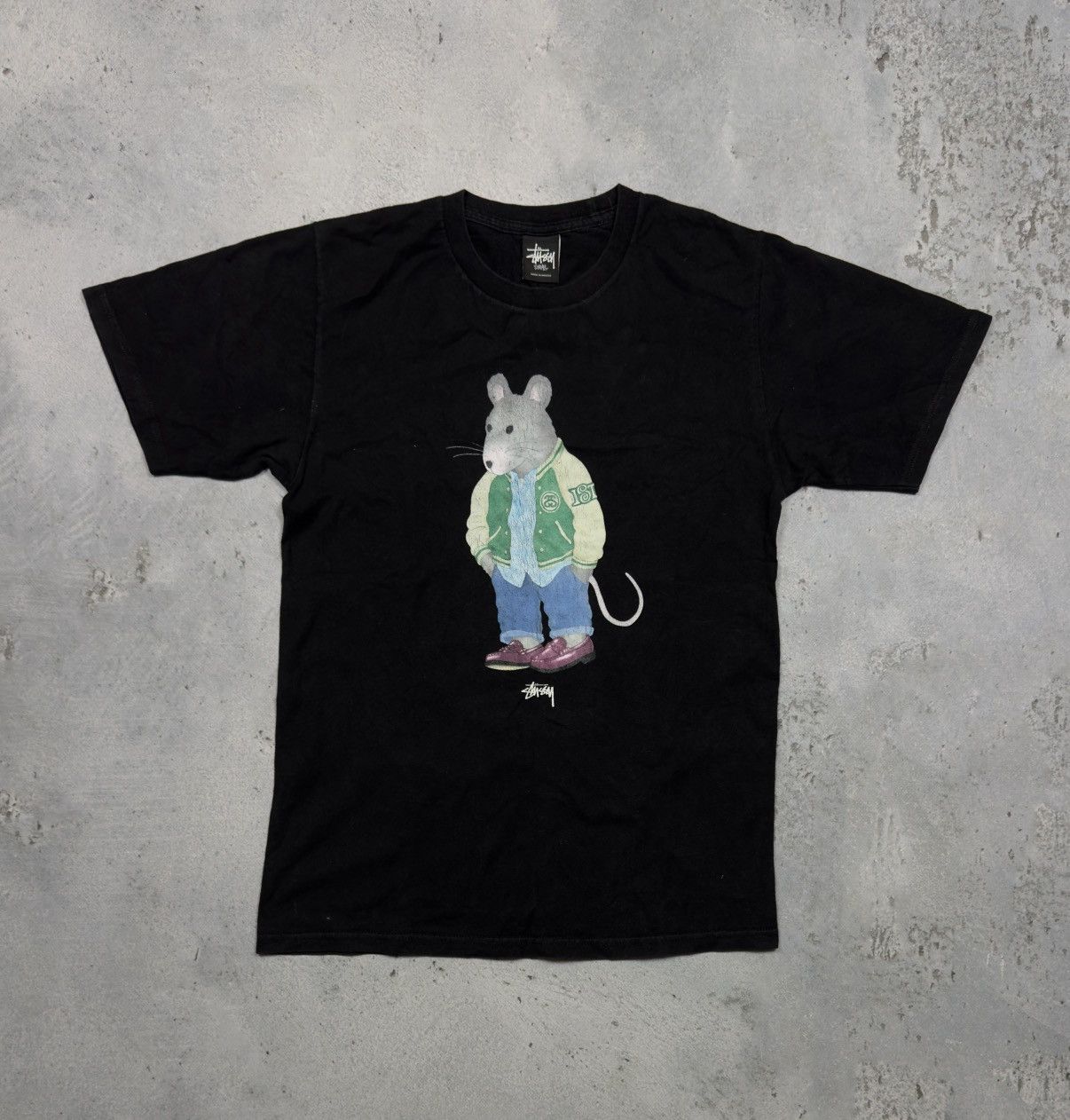 Vintage Stussy rat logo vintage big t shirt 90s 00s rats | Grailed