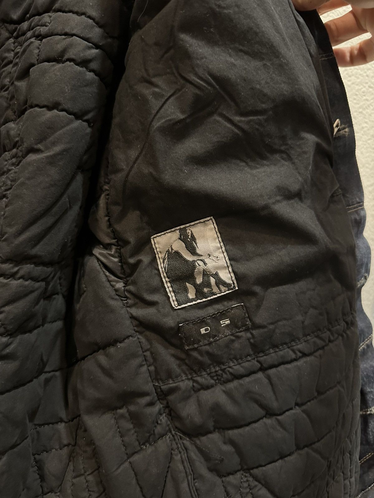 Rick Owens FW16 Hustler Blue Padded Denim Trucker Jacket S Size US S / EU 44-46 / 1 - 6 Thumbnail