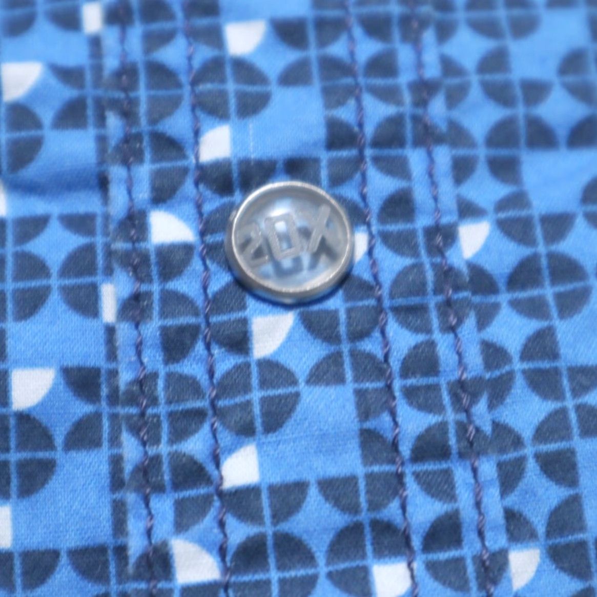 Wrangler Wrangler 20X Competition Snap Stretch Cotton Long Sleeve Button Up Shirt Blue Men's XL Shirt Size US XL / EU 56 / 4 - 6 Thumbnail