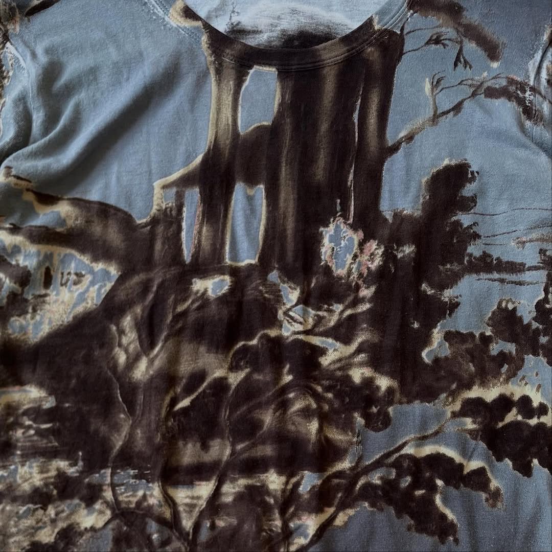 Prada Archive F/W2004 Runway Roman Ruins Landscape Printed