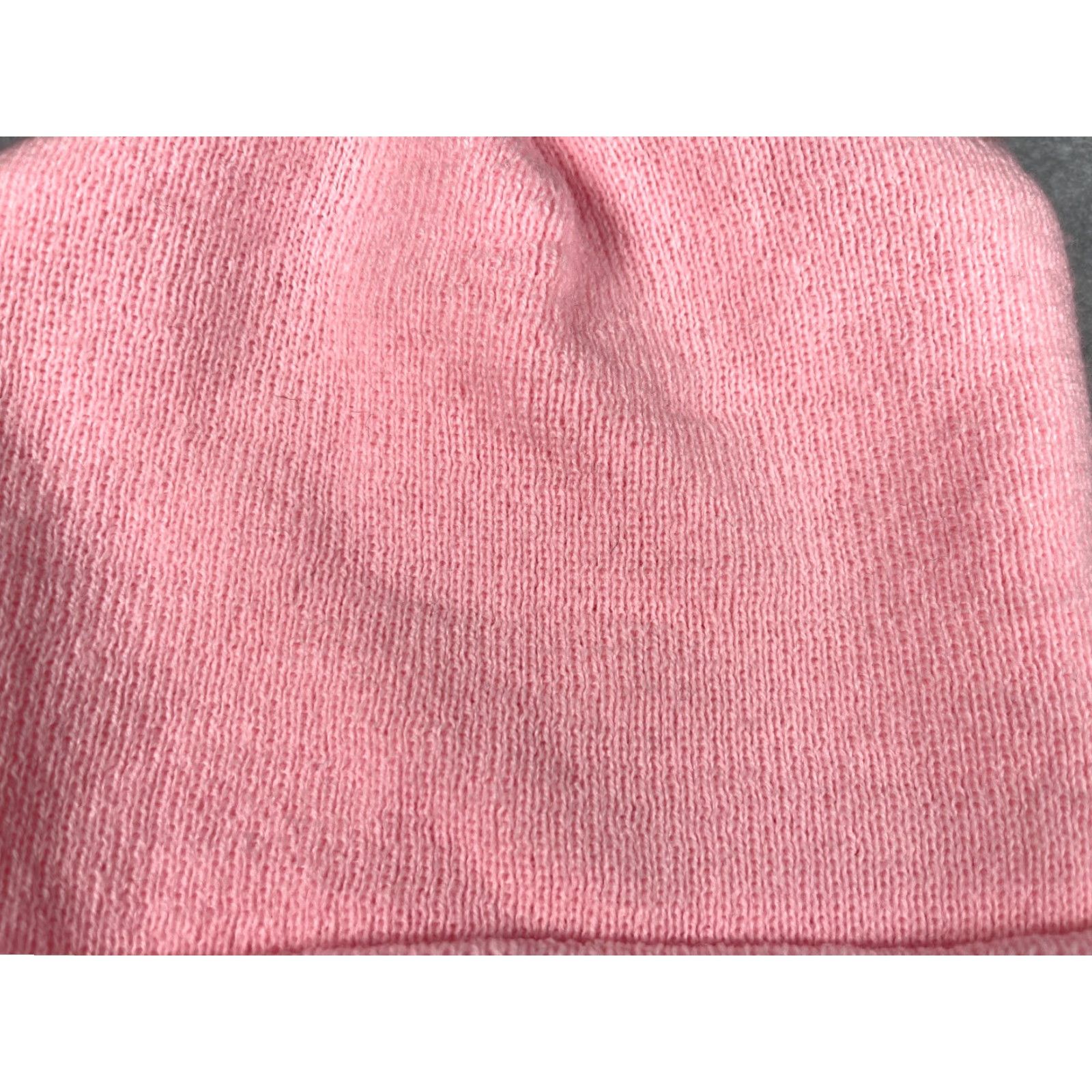 Pinko Unbranded Beanie Adult Pink Knit Acrylic Embroidered Happy Face Toque Skateboard Ski Wip Unisex – One Size, Casual Everyday Hat/Cap, USA Made Size ONE SIZE - 3 Thumbnail