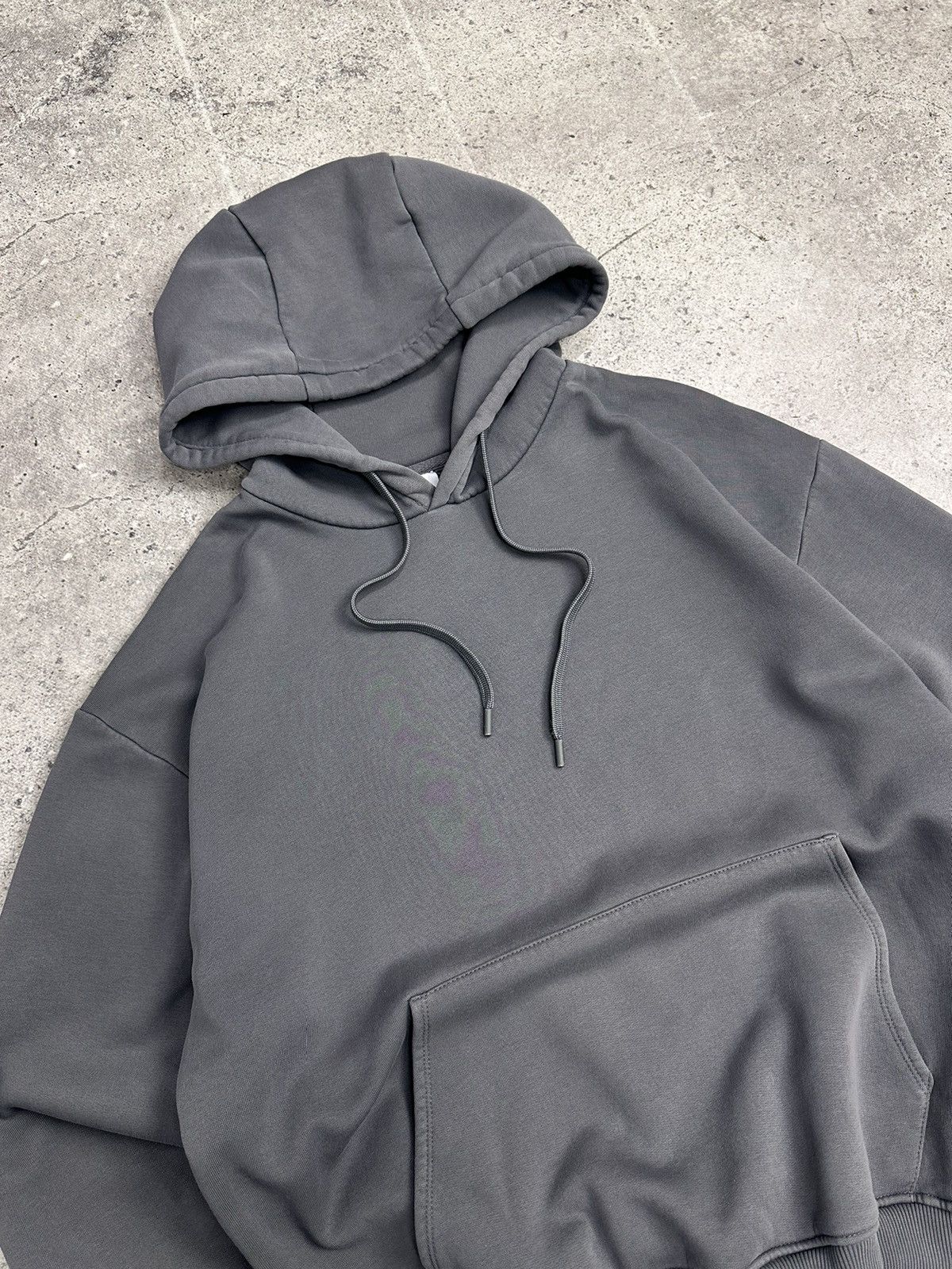 Zara Vintage Overside Sweatshirt Hoodie Grey Vintage Y2K Style Size US L / EU 52-54 / 3 - 3 Thumbnail