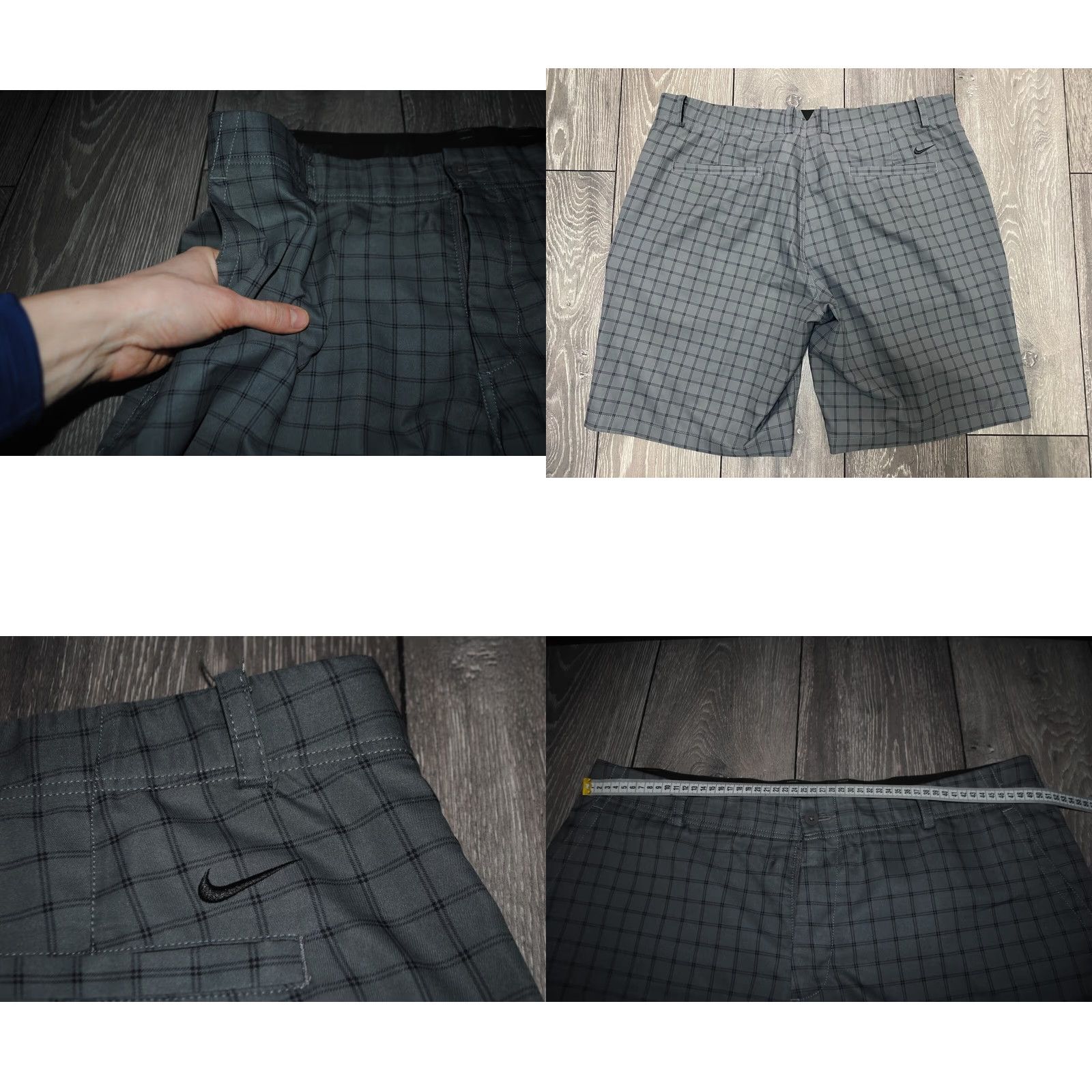 Nike NIKE DRI-FIT MEN'S GOLF SHORTS STANDARD FIT FLEX PLAID GRAY DA2889-021 SIZE 40 Size US 40 / EU 56 - 8 Thumbnail