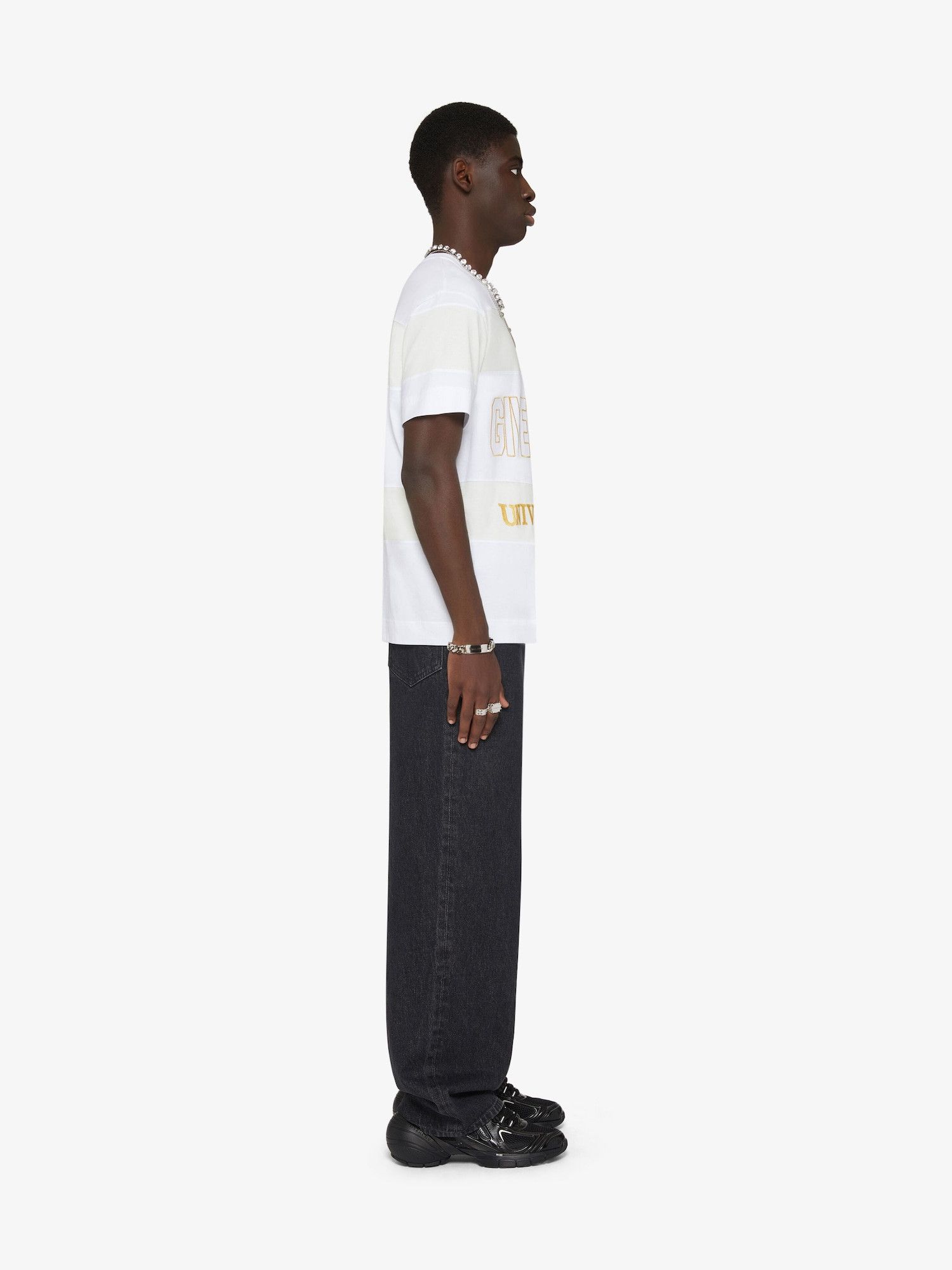 Givenchy o1mle0125 Classic Fit T-Shirt in White & Ecru Size US S / EU 44-46 / 1 - 3 Thumbnail