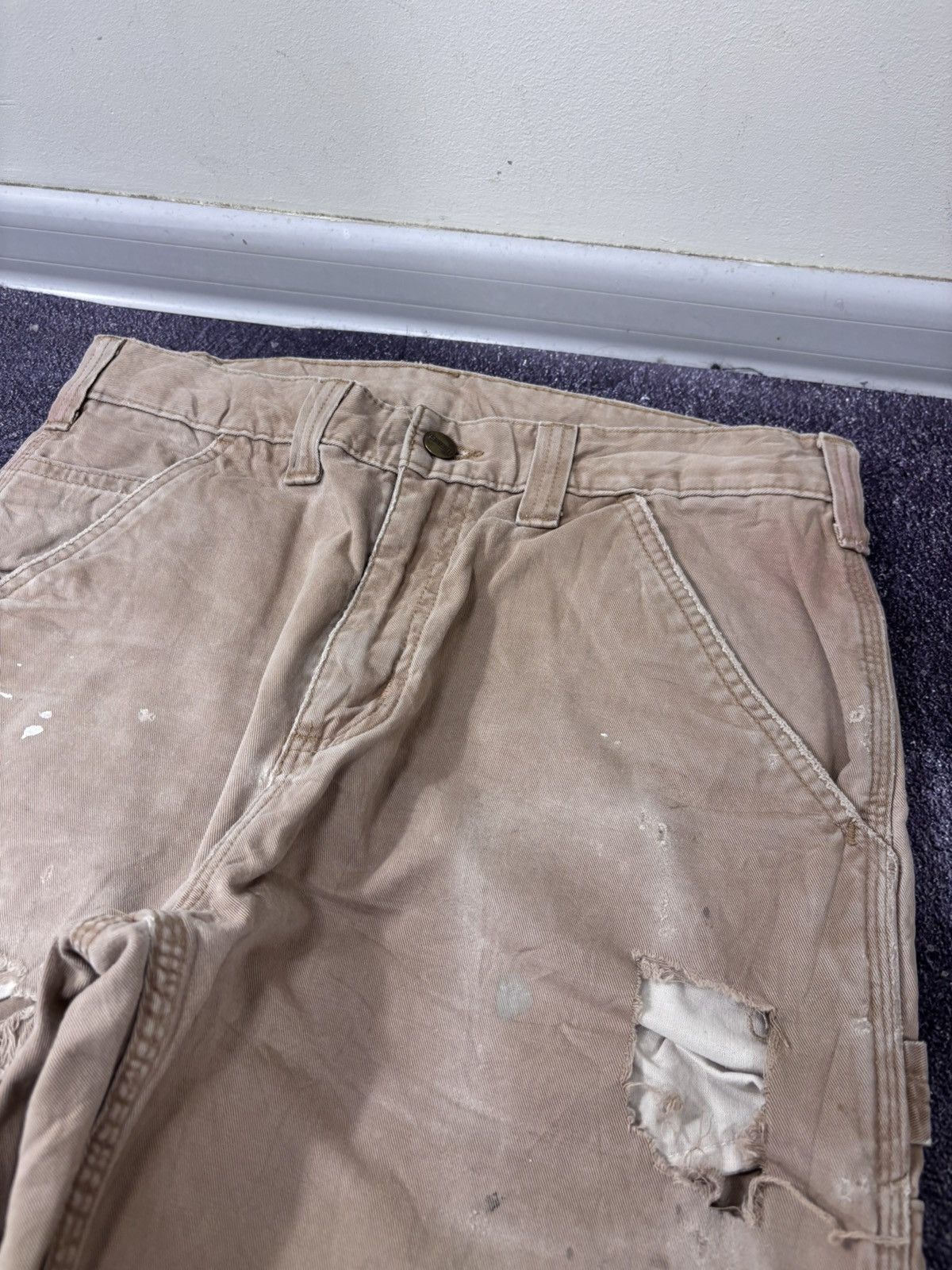 Carhartt Vintage Carhartt Relaxed Fit Distressed Utility Work Pants Size US 31 - 15 Thumbnail