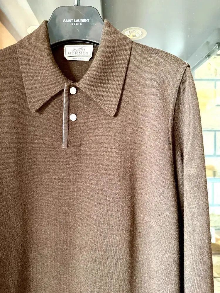Hermes Hermes Knitwear Long Sleeves Polo-2507 Size US S / EU 44-46 / 1 - 2 Thumbnail