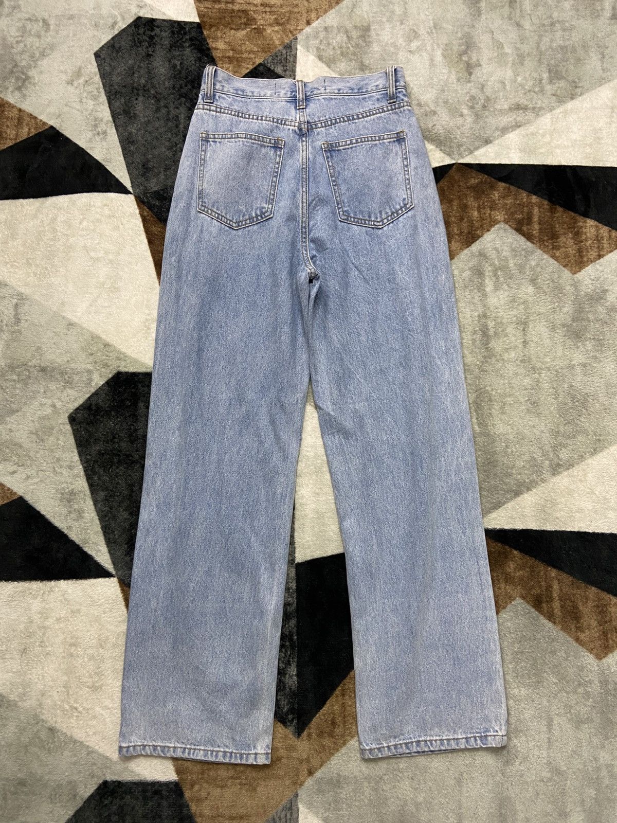KIMHEKIM KIMHEKIM Heart Stample Sky Blue High Waist Jeans Size 31" - 7 Thumbnail
