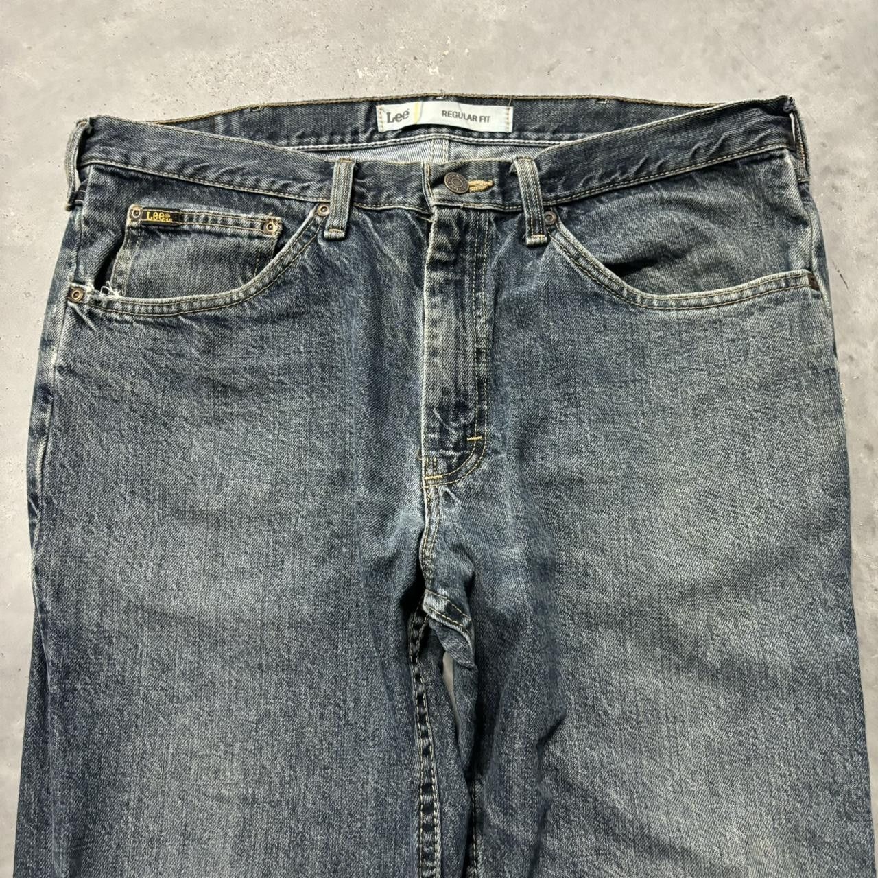 Japanese Brand × Vintage Crazy Vintage Y2K/2000s Grunge Dark Wash Denim Jeans! Size US 36 / EU 52 - 5 Thumbnail